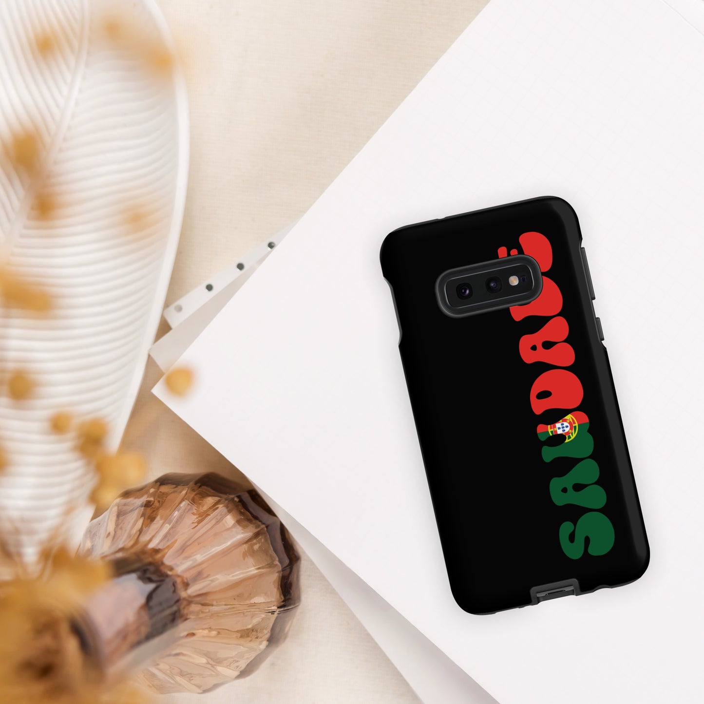 Coque Samsung rigide double protection « Saudade Portugal »
