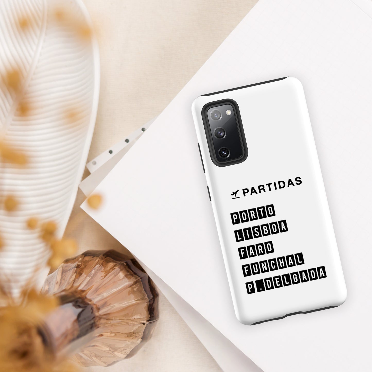 Coque Samsung rigide double protection « Destination Portugal »