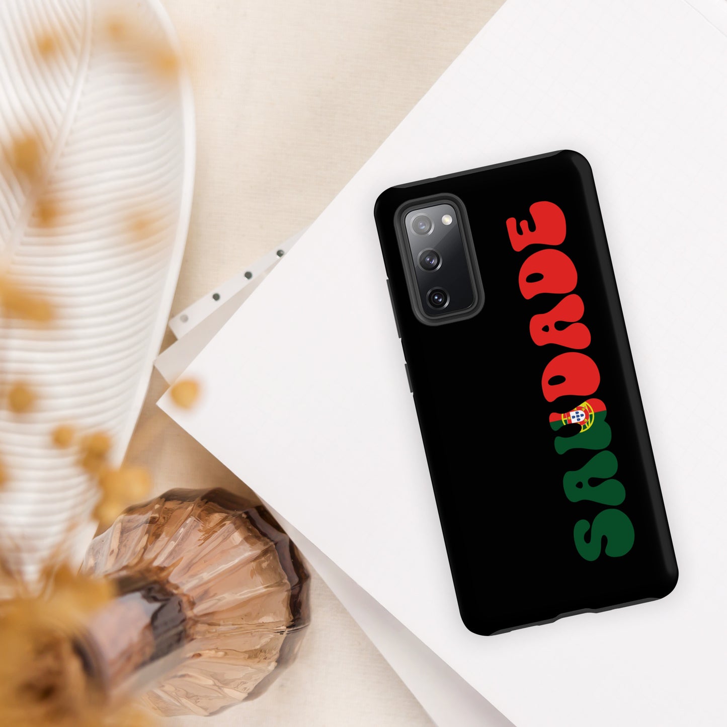 Coque Samsung rigide double protection « Saudade Portugal »