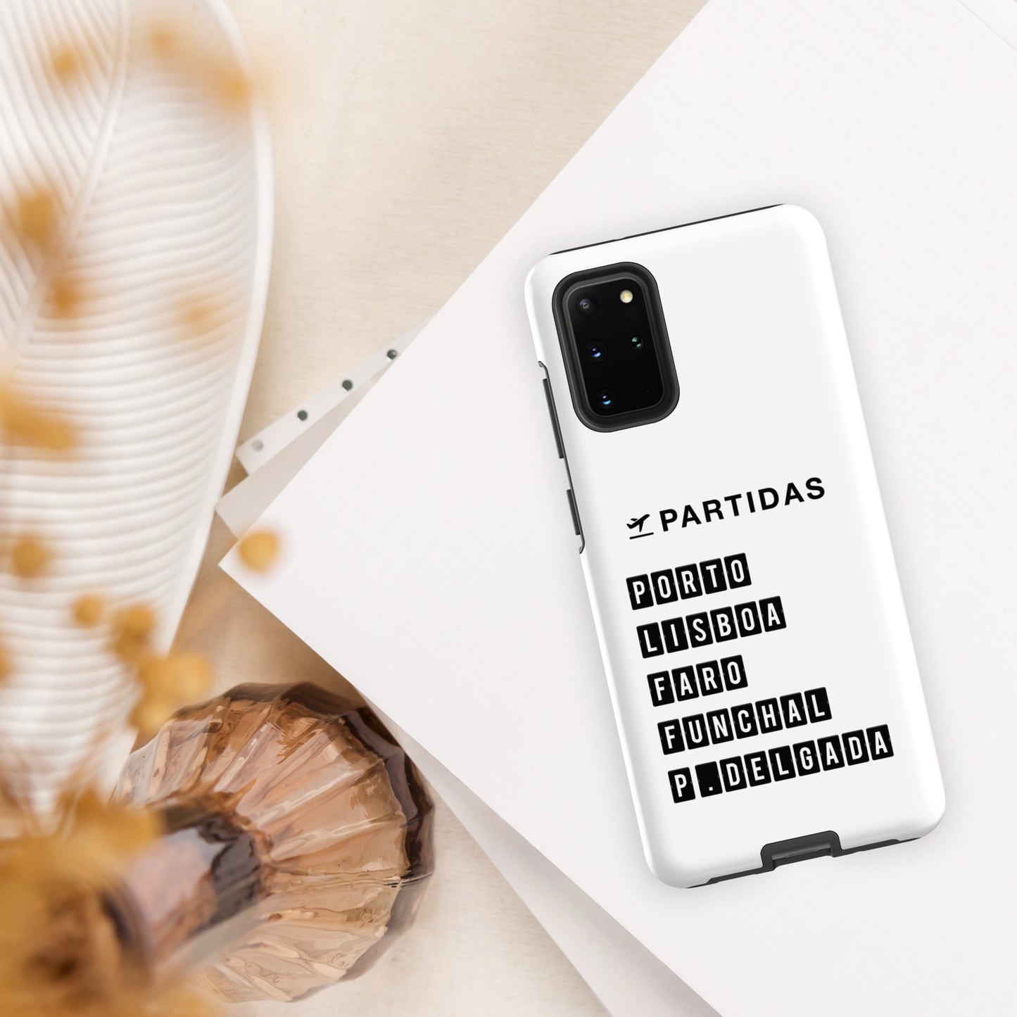 Coque Samsung rigide double protection « Destination Portugal »
