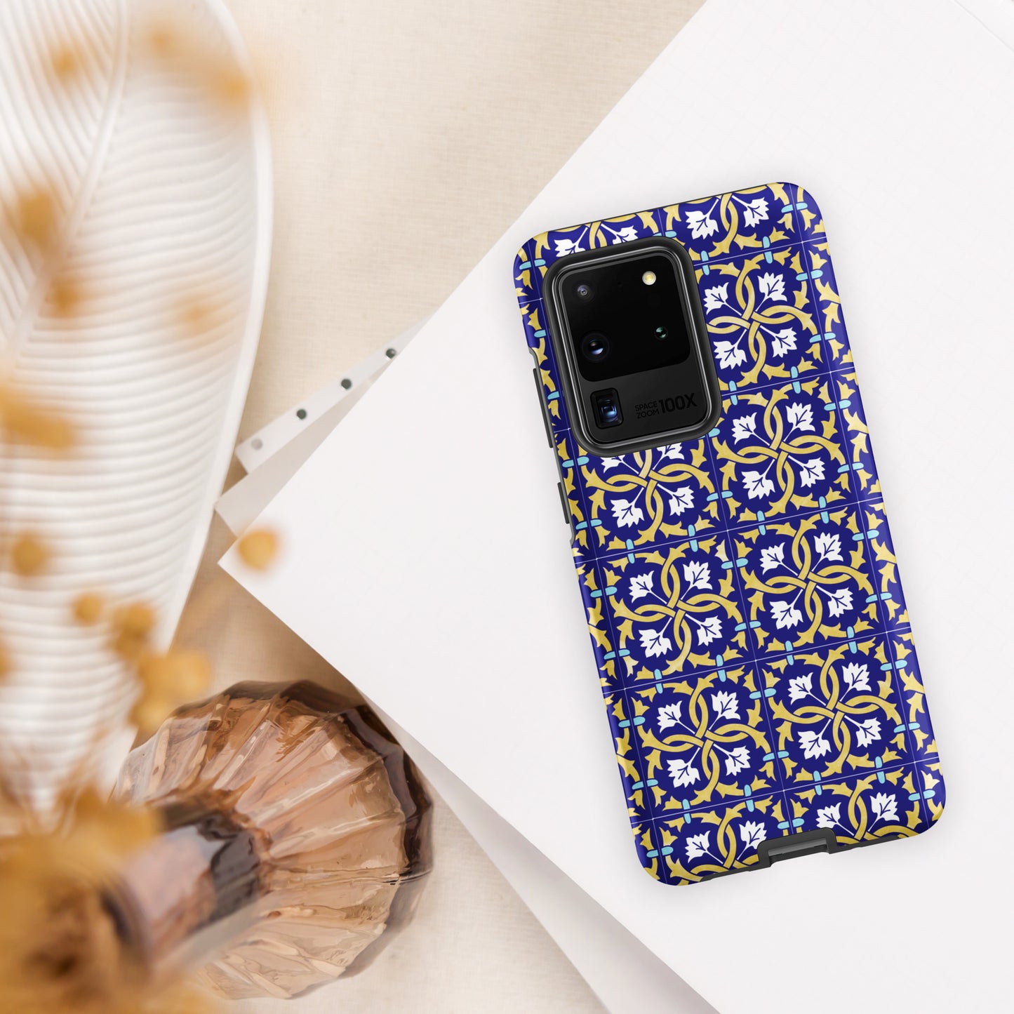Coque Samsung rigide double protection « Azulejos de Leiria »