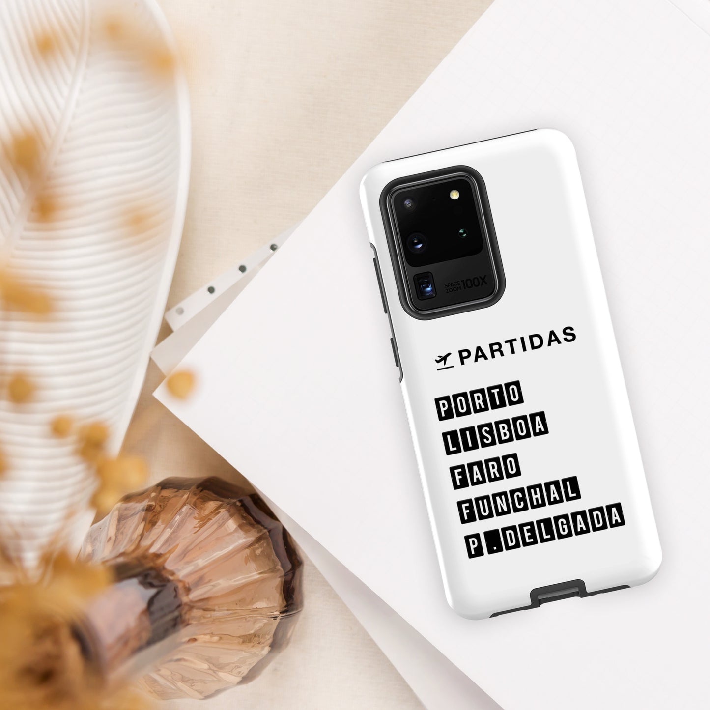 Coque Samsung rigide double protection « Destination Portugal »