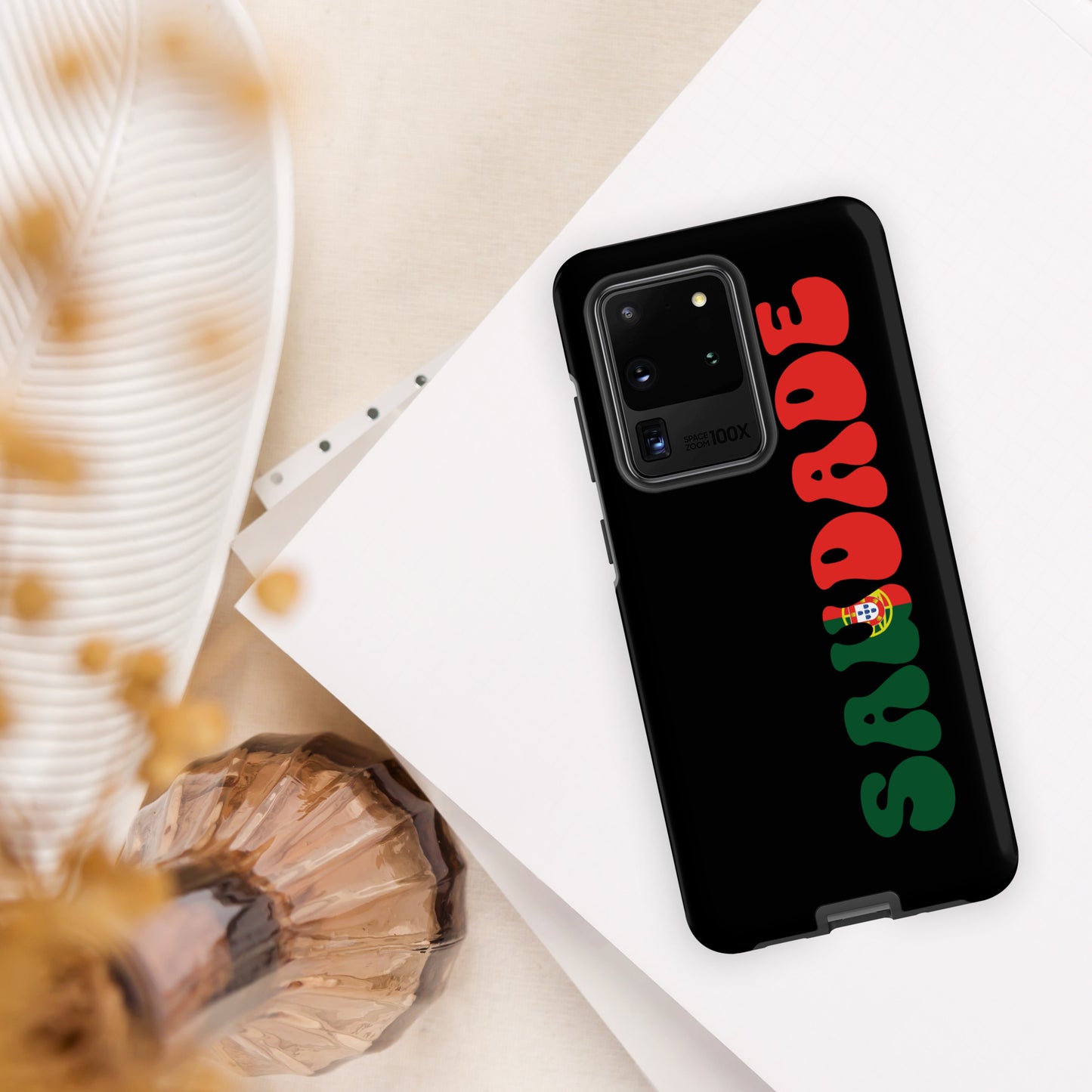 Coque Samsung rigide double protection « Saudade Portugal »