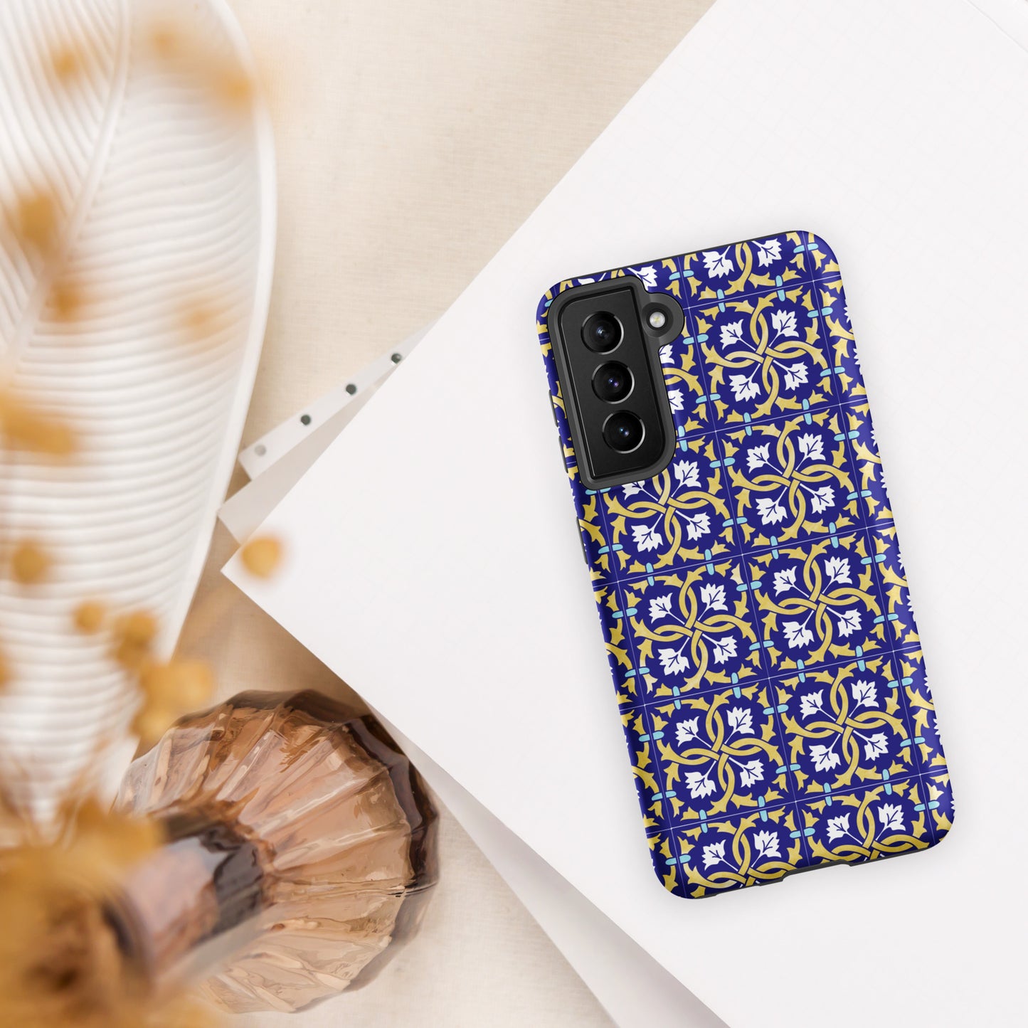 Coque Samsung rigide double protection « Azulejos de Leiria »