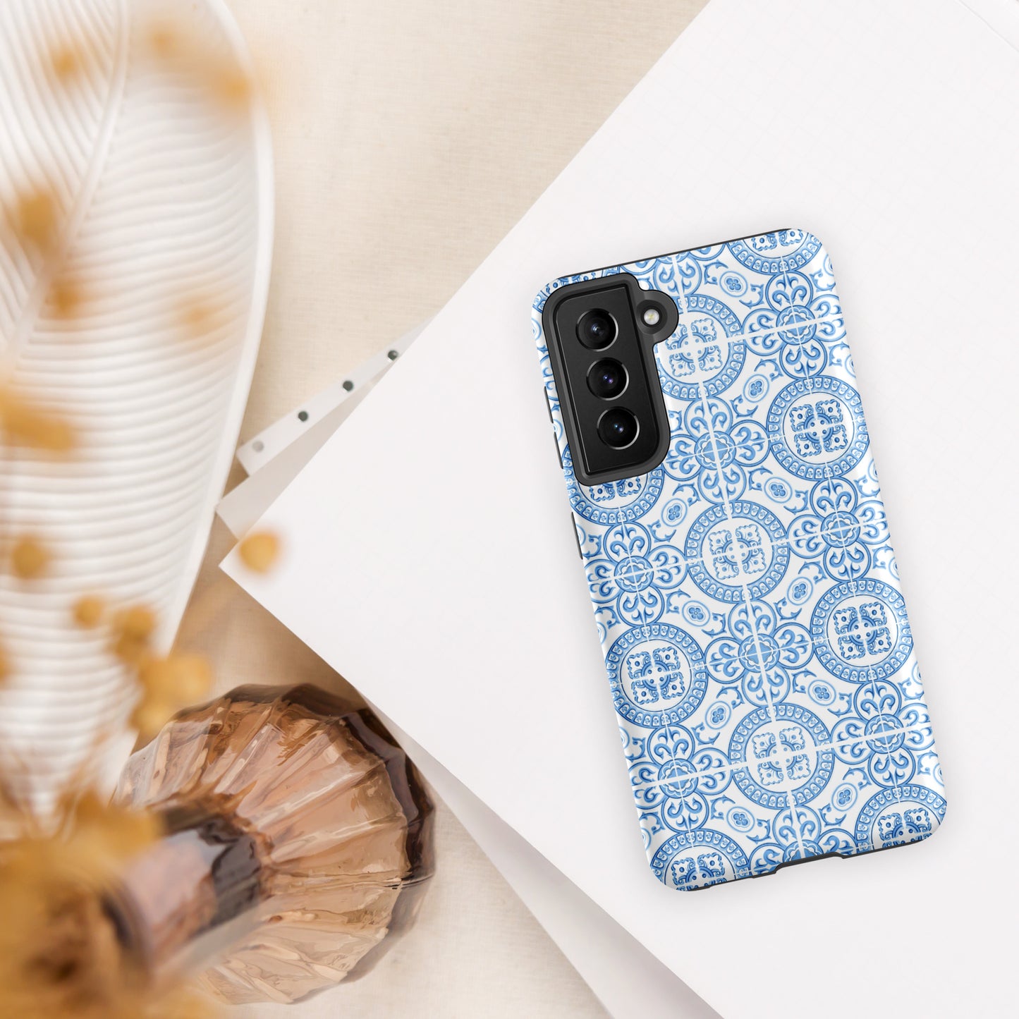 Coque Samsung rigide double protection « Azulejos de Figueira da Foz »
