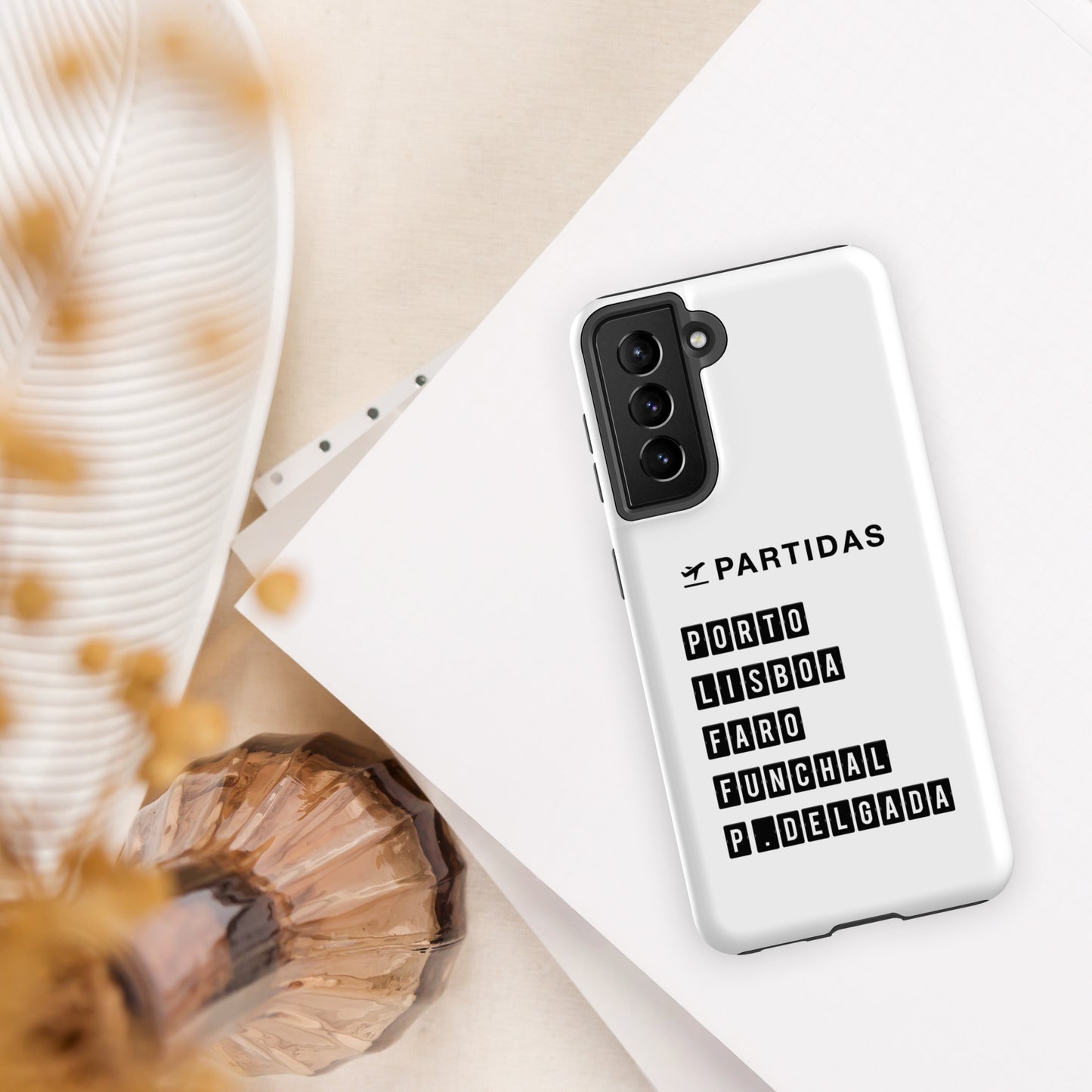 Coque Samsung rigide double protection « Destination Portugal »