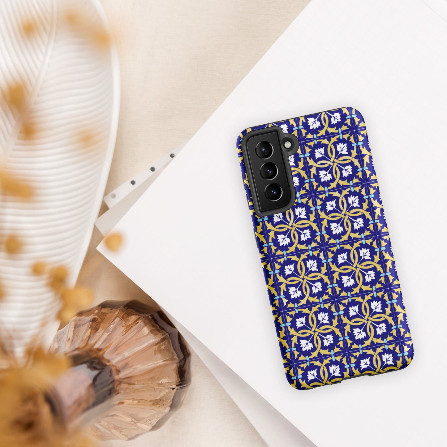 Coque Samsung rigide double protection « Azulejos de Leiria »