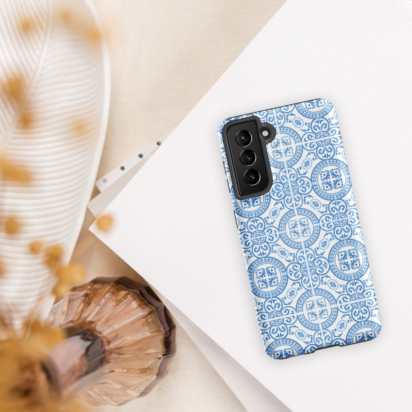 Coque Samsung rigide double protection « Azulejos de Figueira da Foz »
