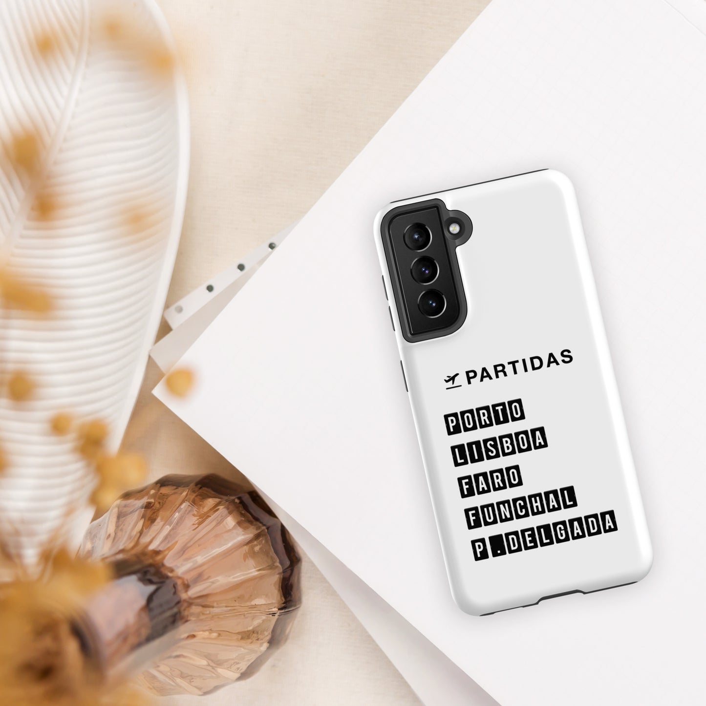 Coque Samsung rigide double protection « Destination Portugal »
