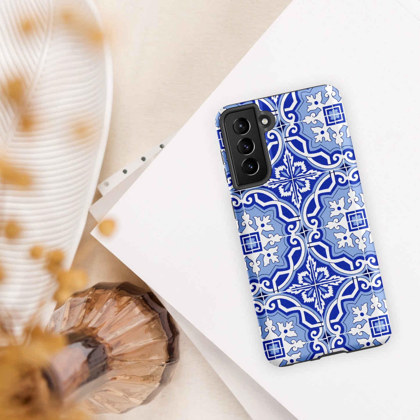 Coque Samsung rigide double protection « Azulejos de Porto »