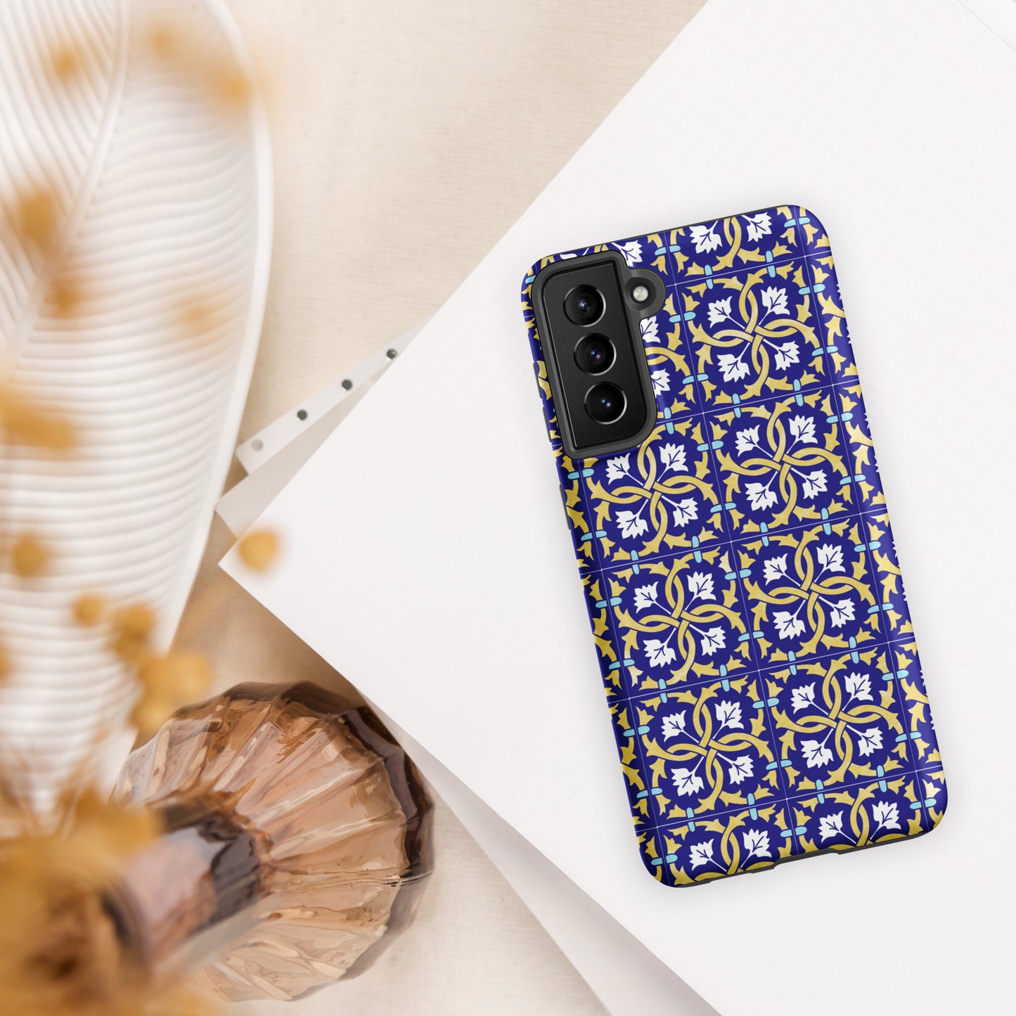 Coque Samsung rigide double protection « Azulejos de Leiria »