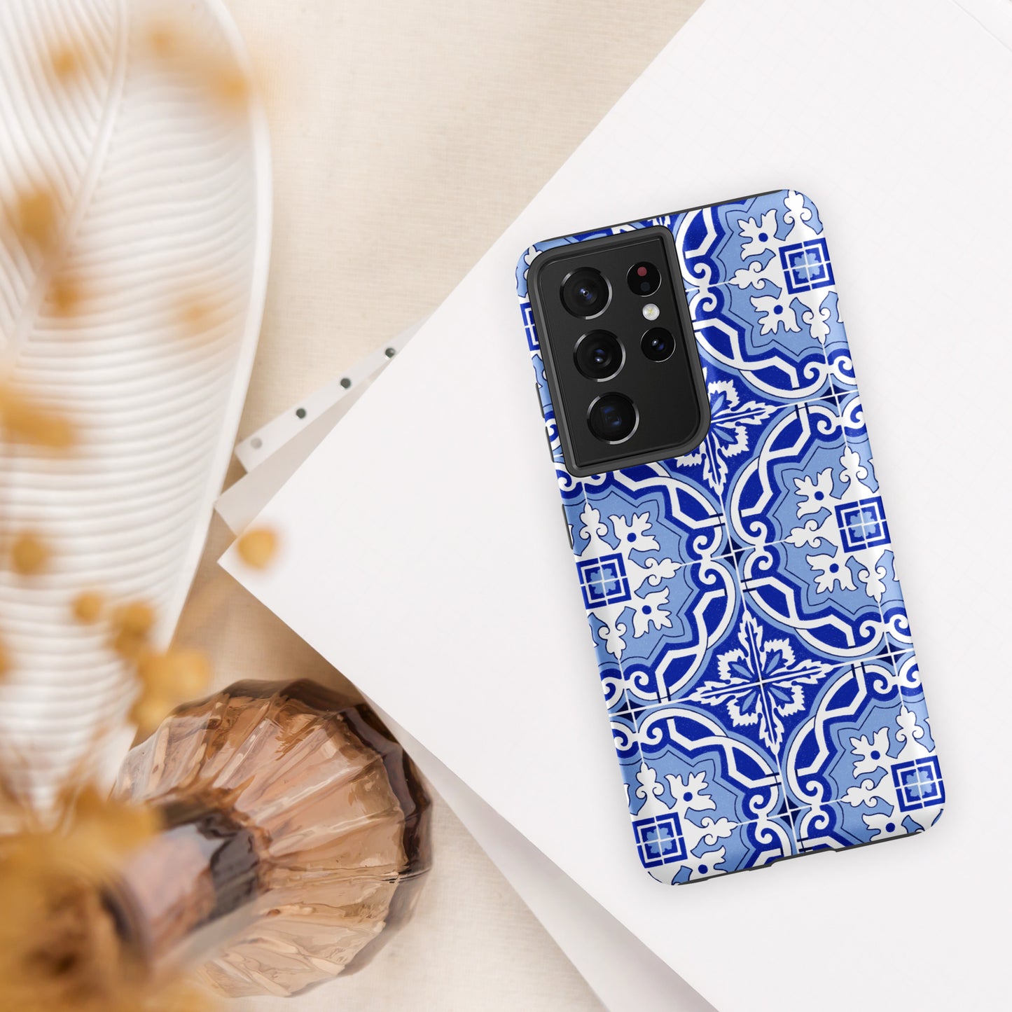 Coque Samsung rigide double protection « Azulejos de Porto »