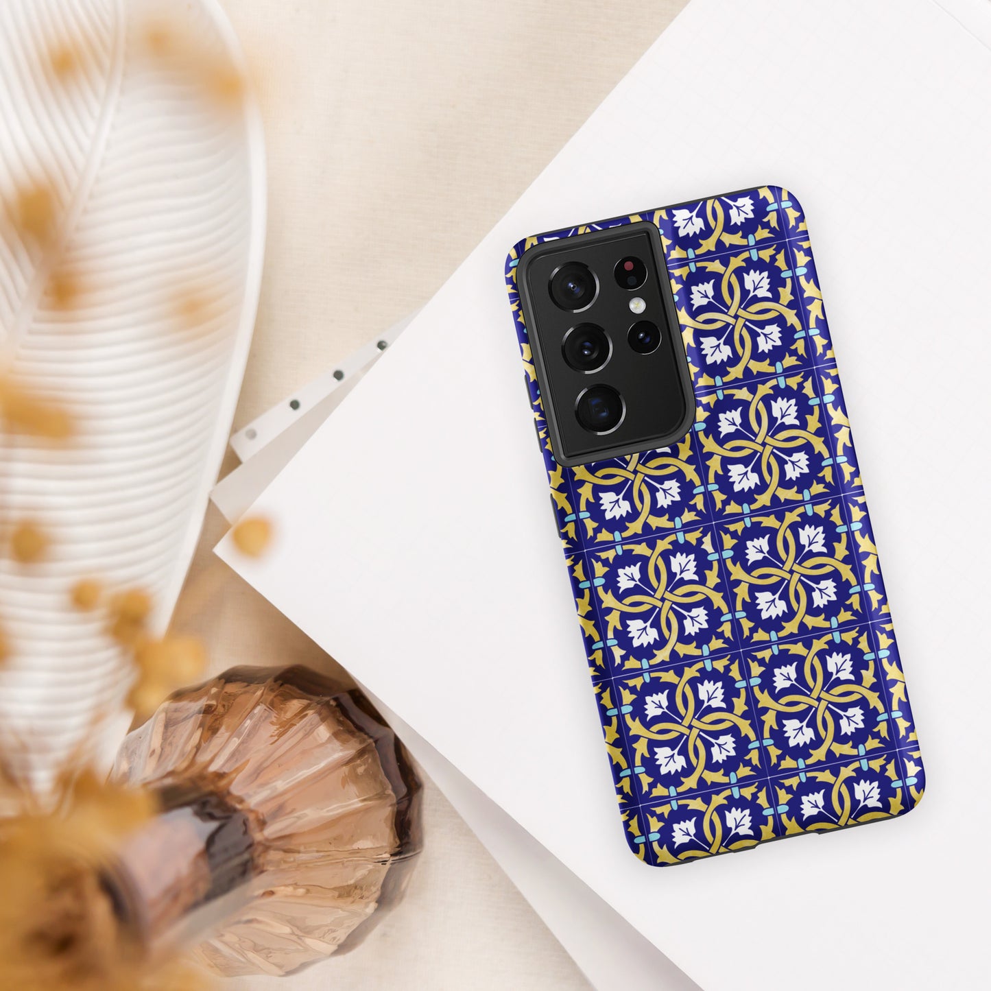 Coque Samsung rigide double protection « Azulejos de Leiria »