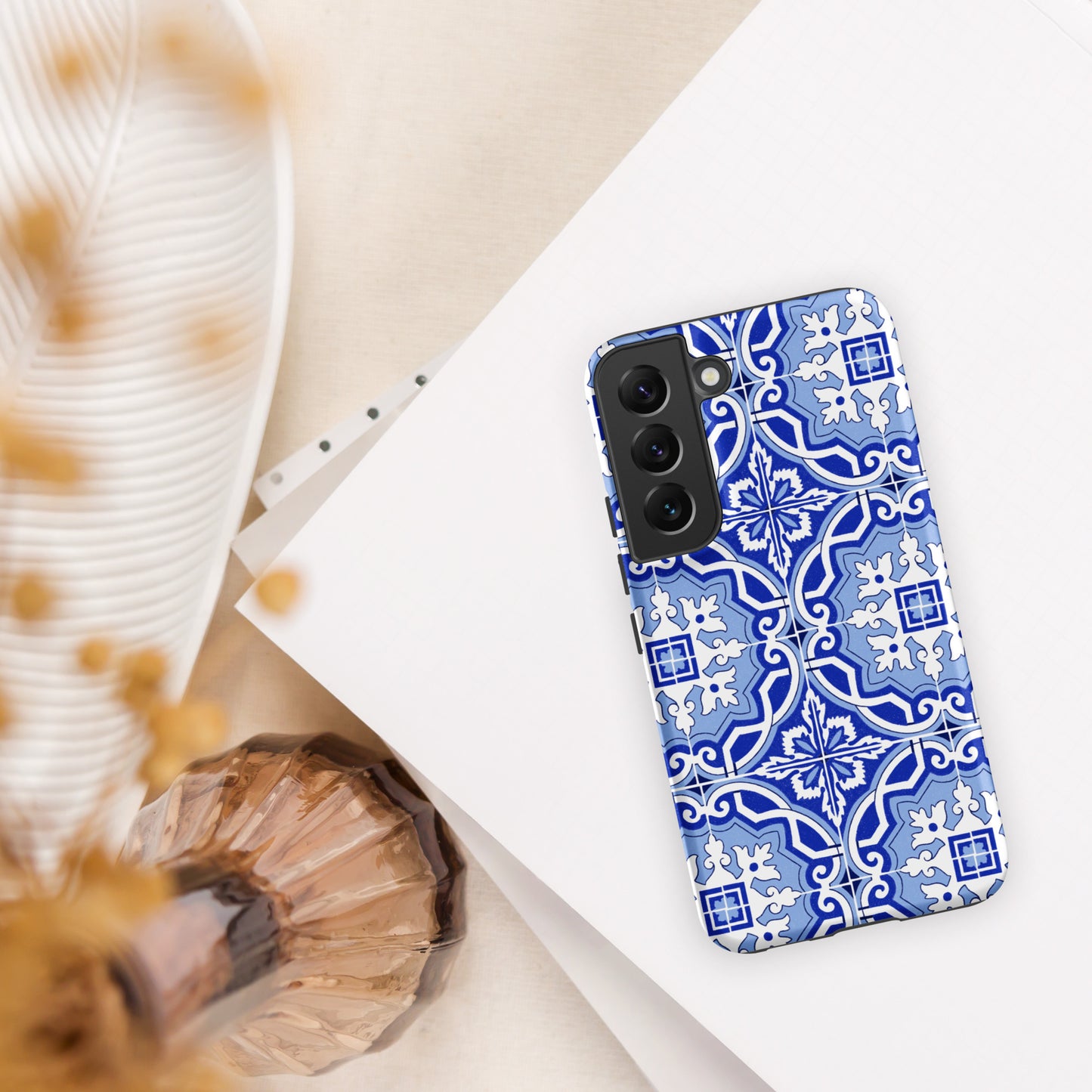 Coque Samsung rigide double protection « Azulejos de Porto »