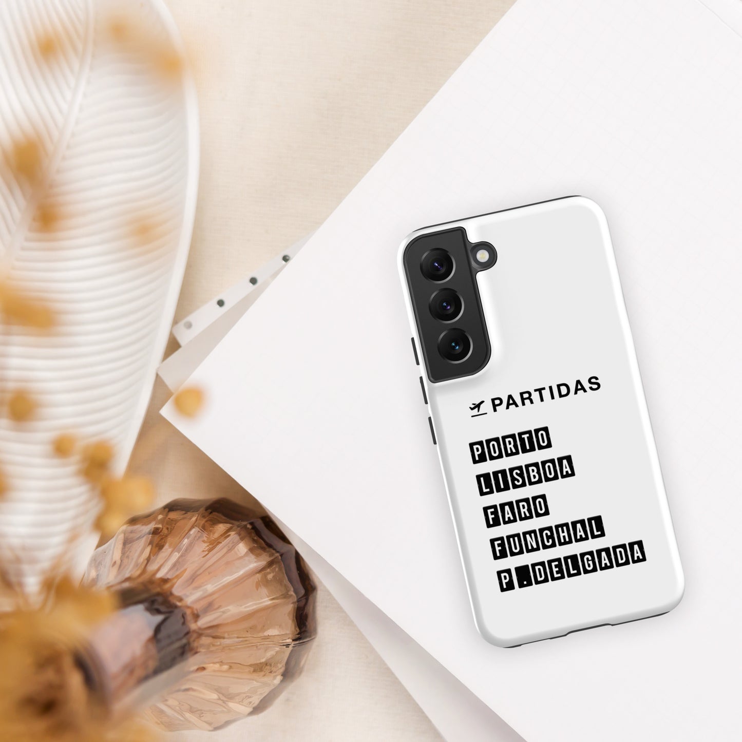 Coque Samsung rigide double protection « Destination Portugal »