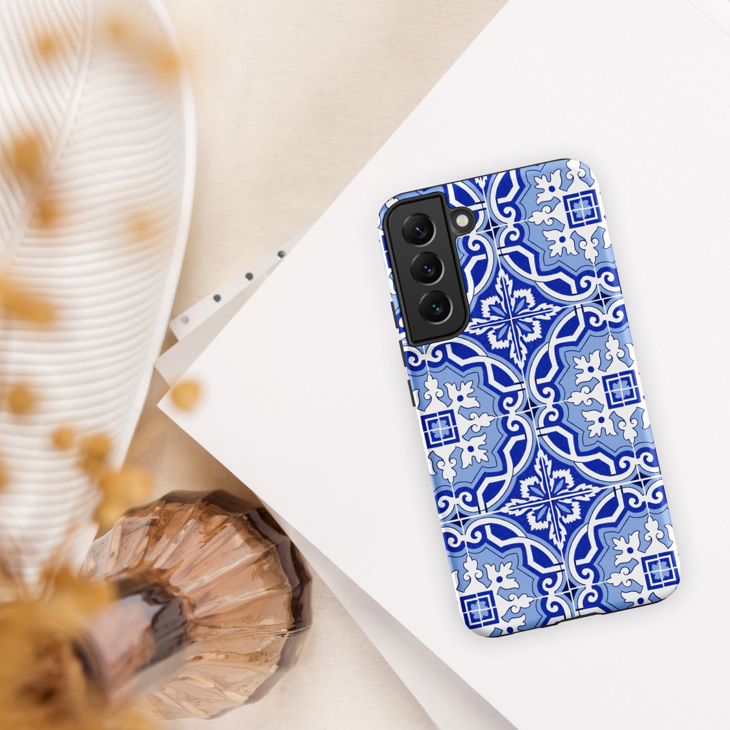 Coque Samsung rigide double protection « Azulejos de Porto »