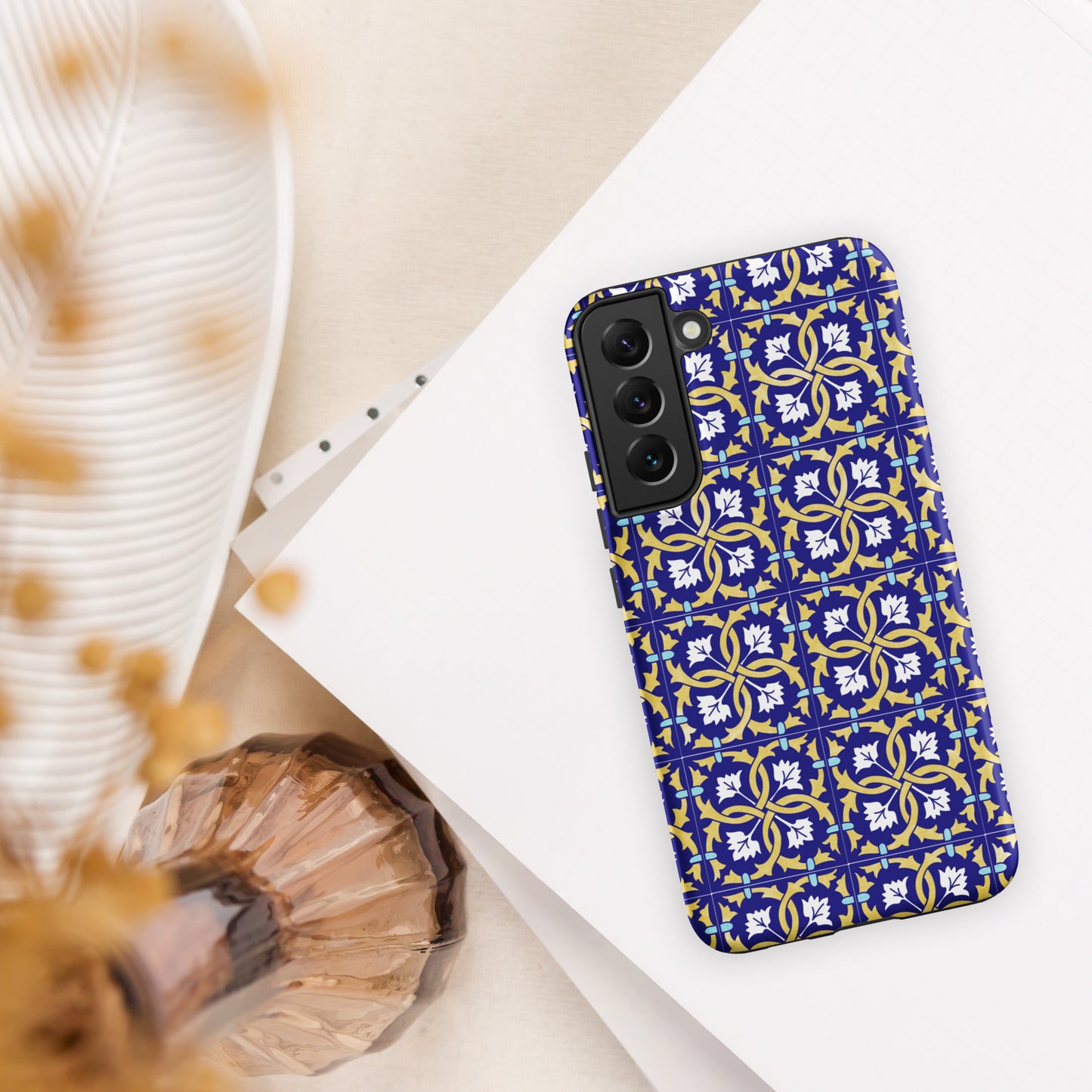 Coque Samsung rigide double protection « Azulejos de Leiria »
