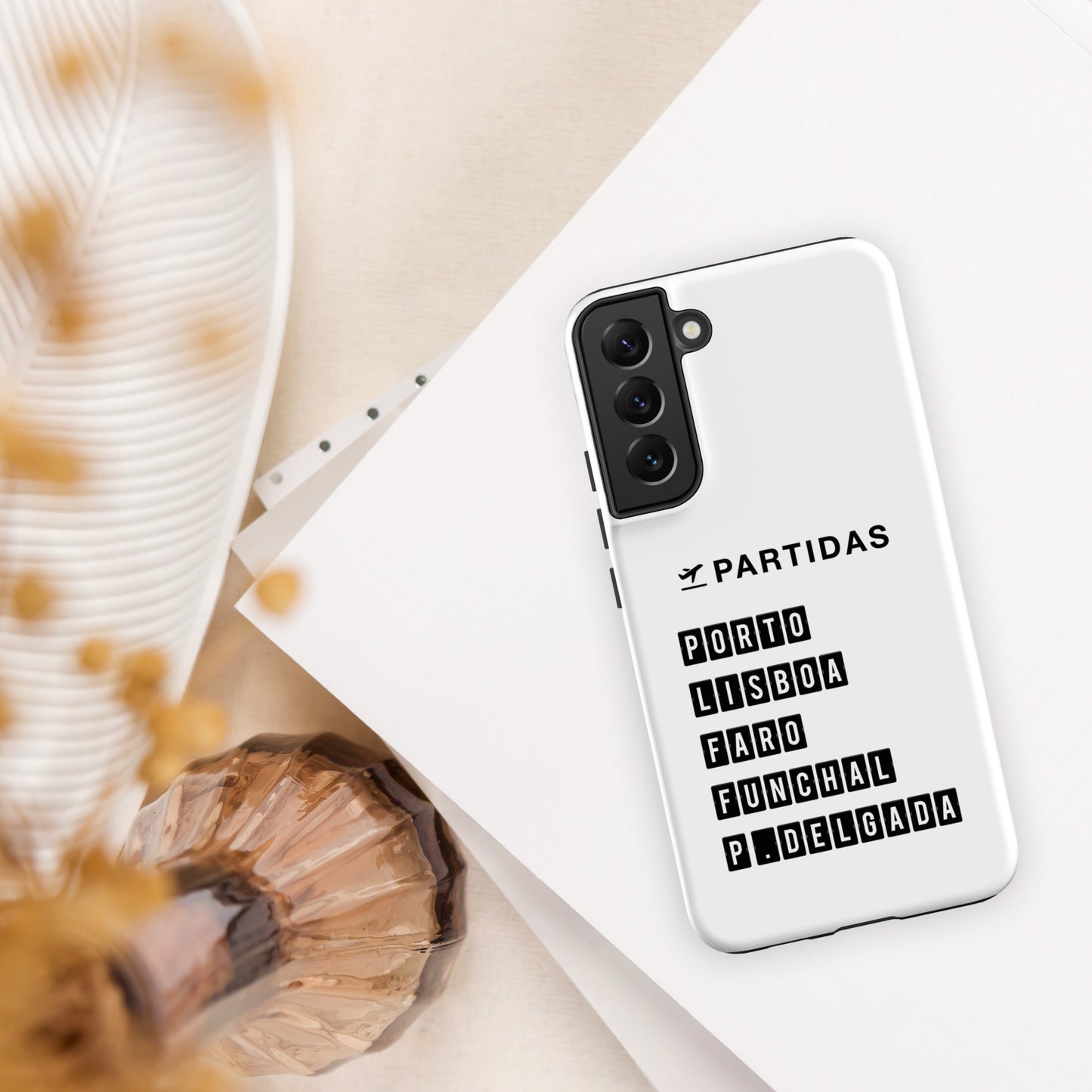 Coque Samsung rigide double protection « Destination Portugal »