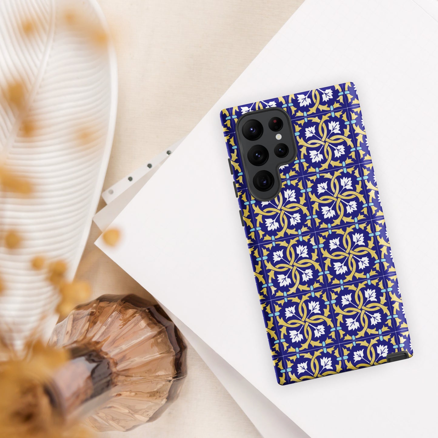 Coque Samsung rigide double protection « Azulejos de Leiria »