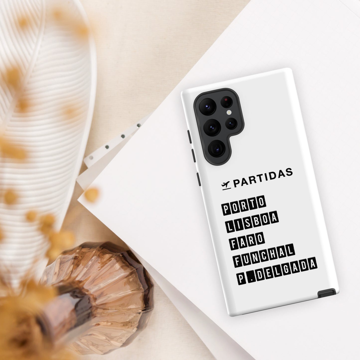 Coque Samsung rigide double protection « Destination Portugal »