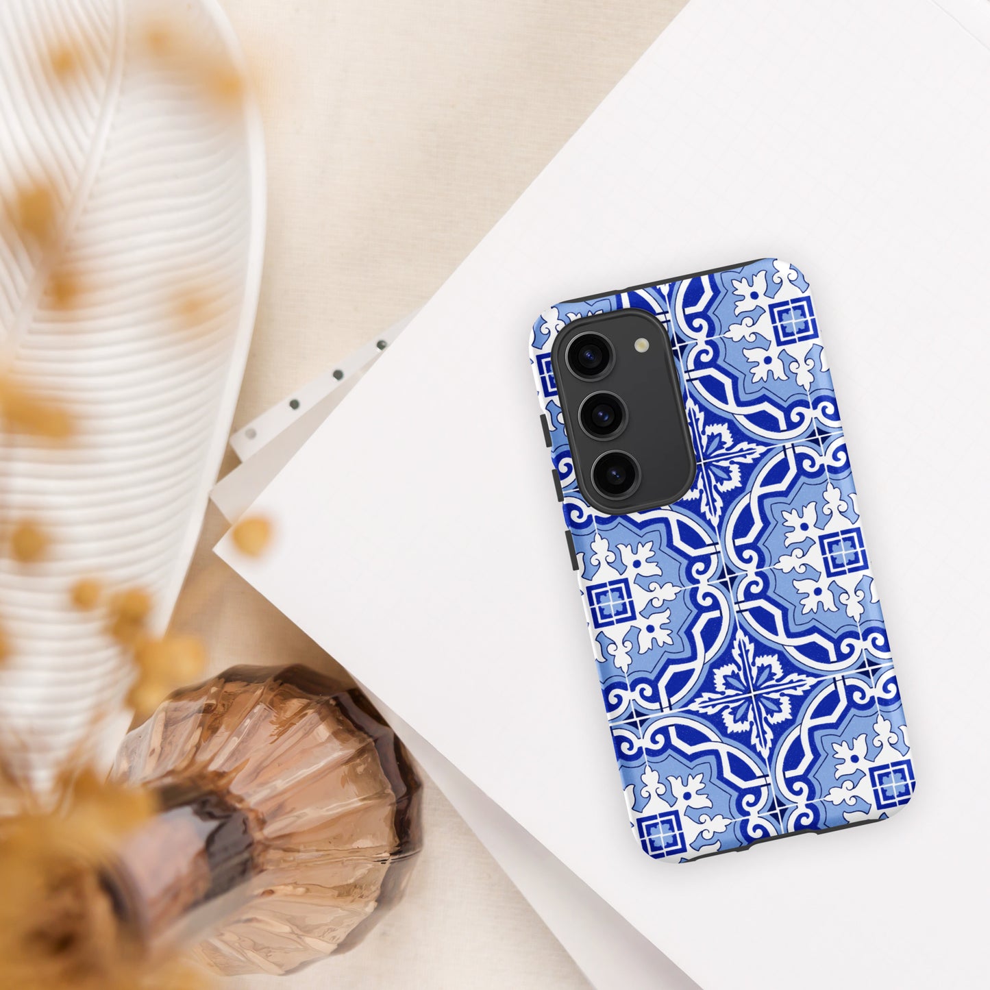Coque Samsung rigide double protection « Azulejos de Porto »