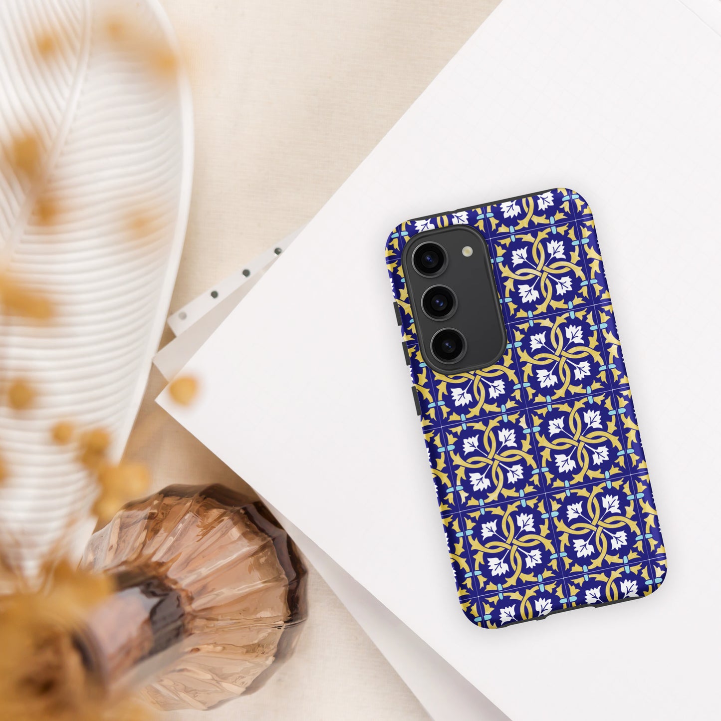 Coque Samsung rigide double protection « Azulejos de Leiria »