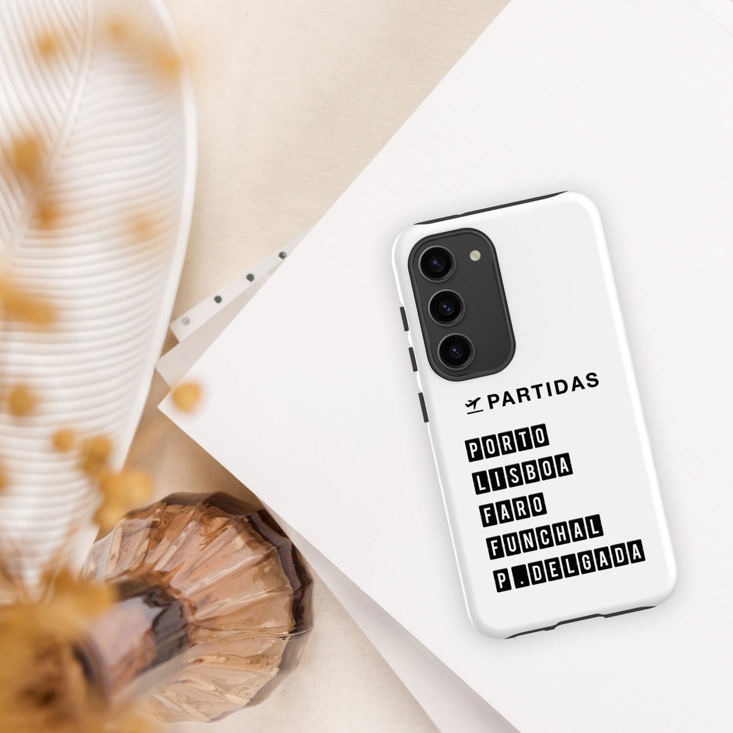 Coque Samsung rigide double protection « Destination Portugal »