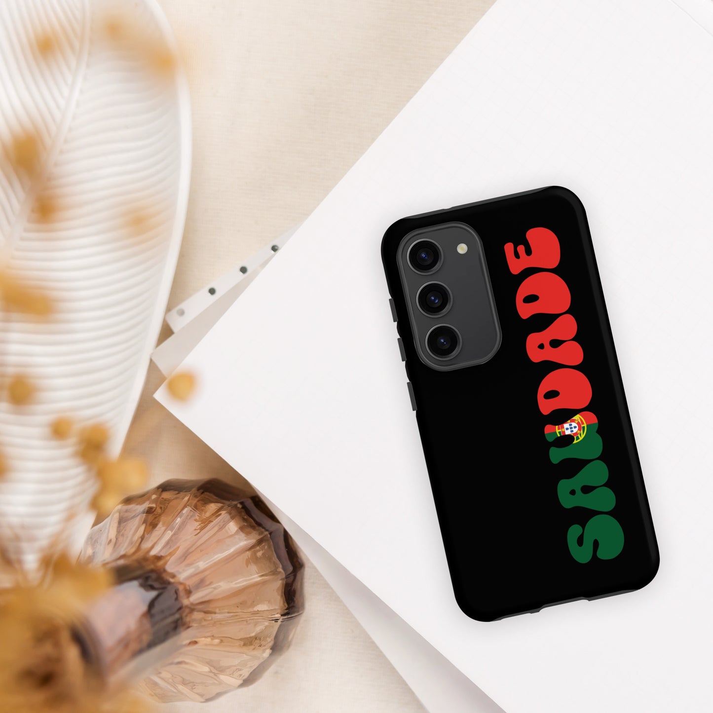 Coque Samsung rigide double protection « Saudade Portugal »