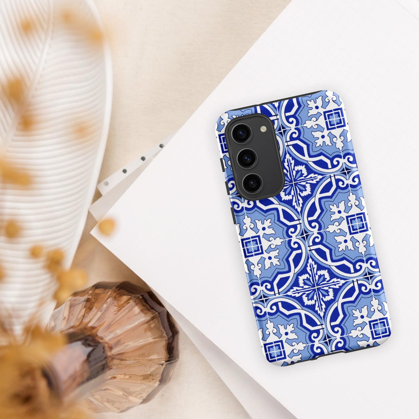 Coque Samsung rigide double protection « Azulejos de Porto »