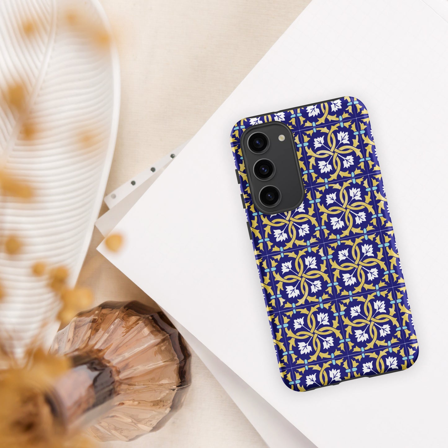 Coque Samsung rigide double protection « Azulejos de Leiria »