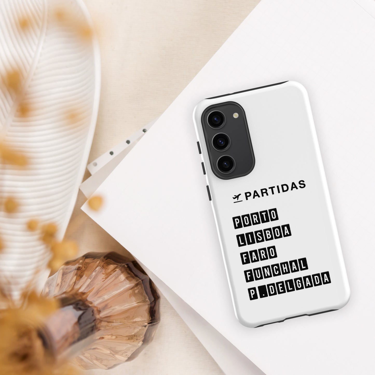 Coque Samsung rigide double protection « Destination Portugal »