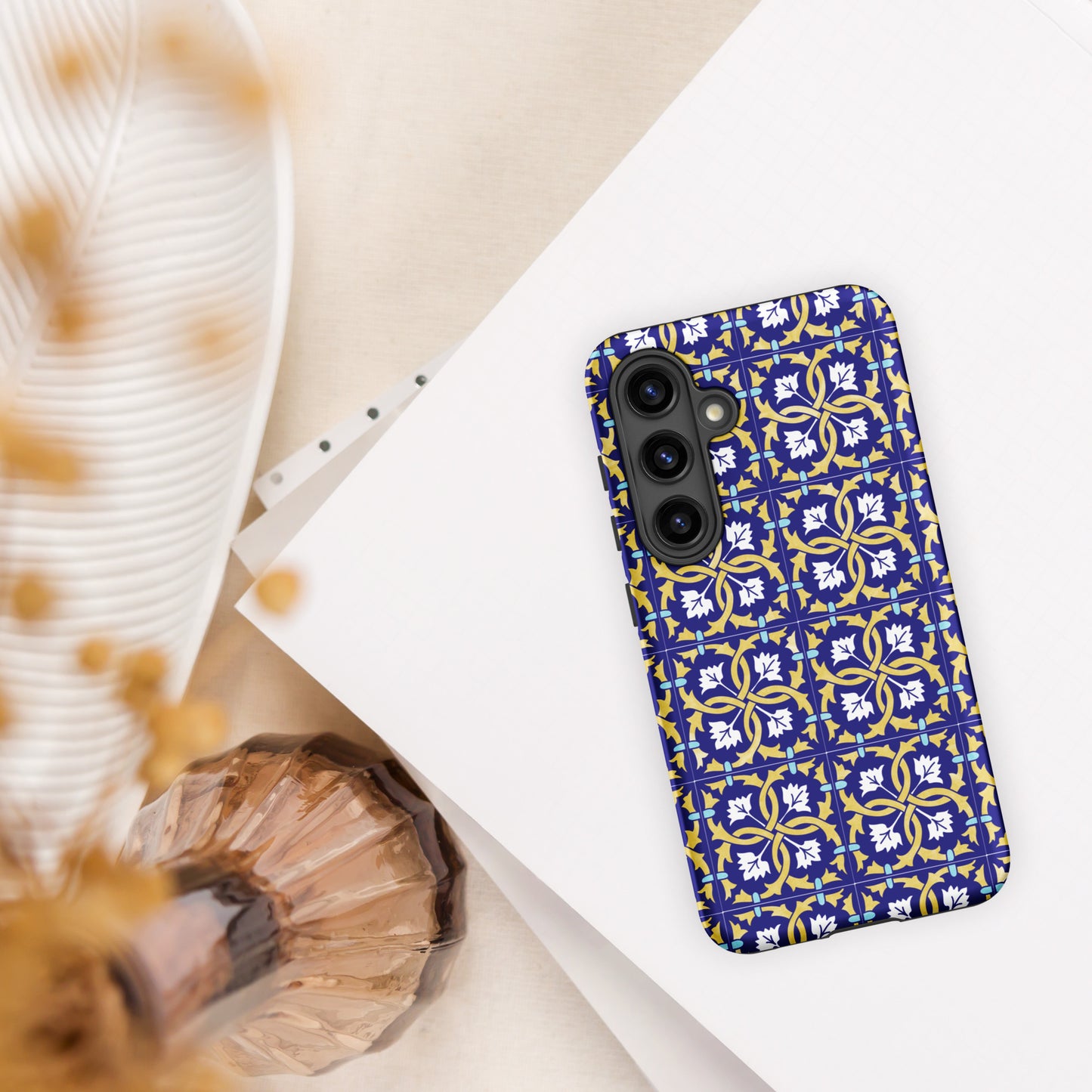 Coque Samsung rigide double protection « Azulejos de Leiria »