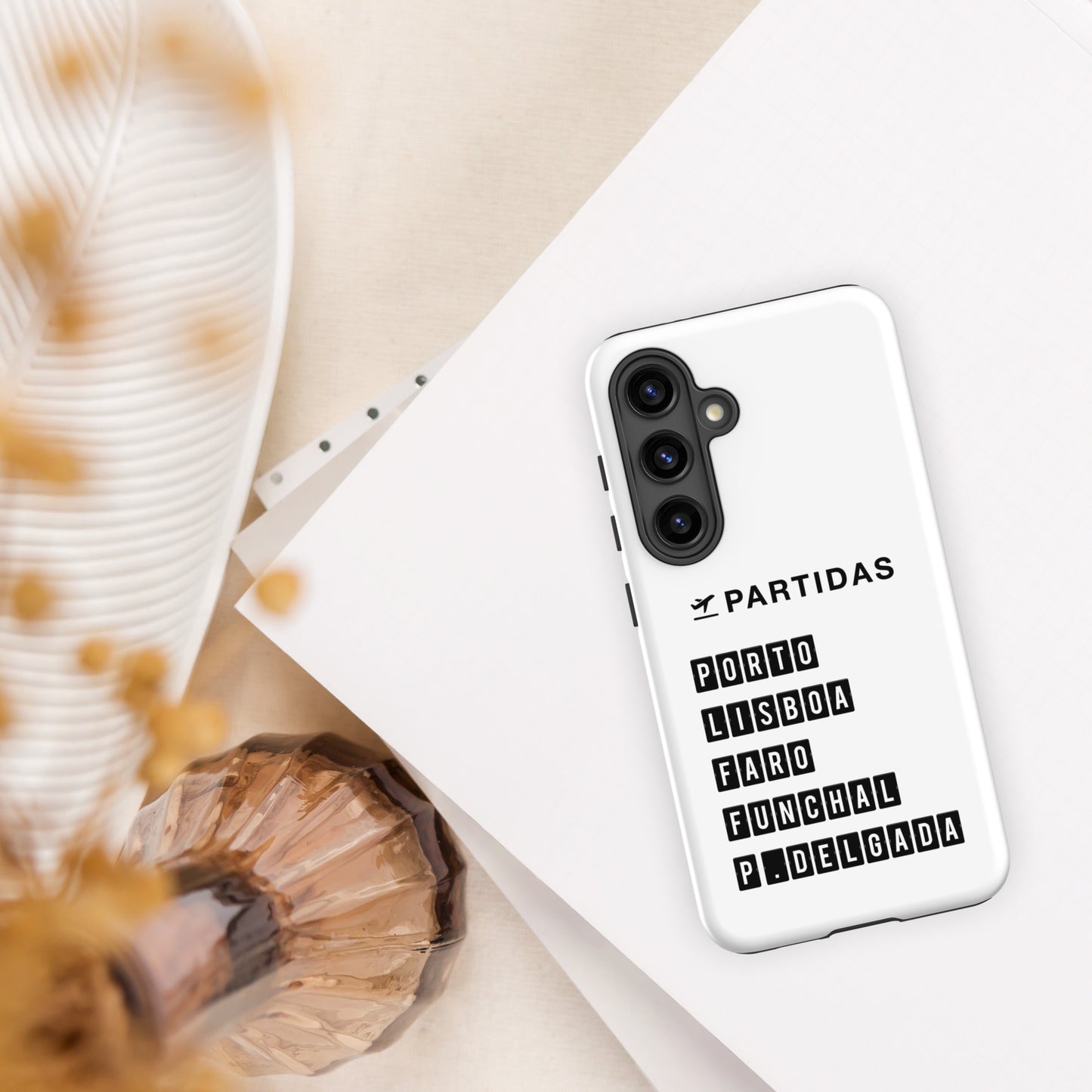 Coque Samsung rigide double protection « Destination Portugal »