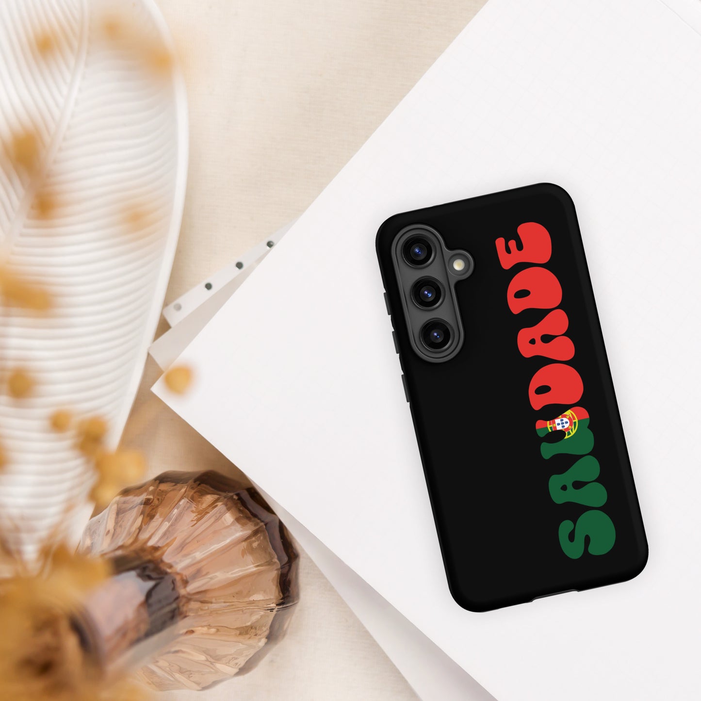 Coque Samsung rigide double protection « Saudade Portugal »