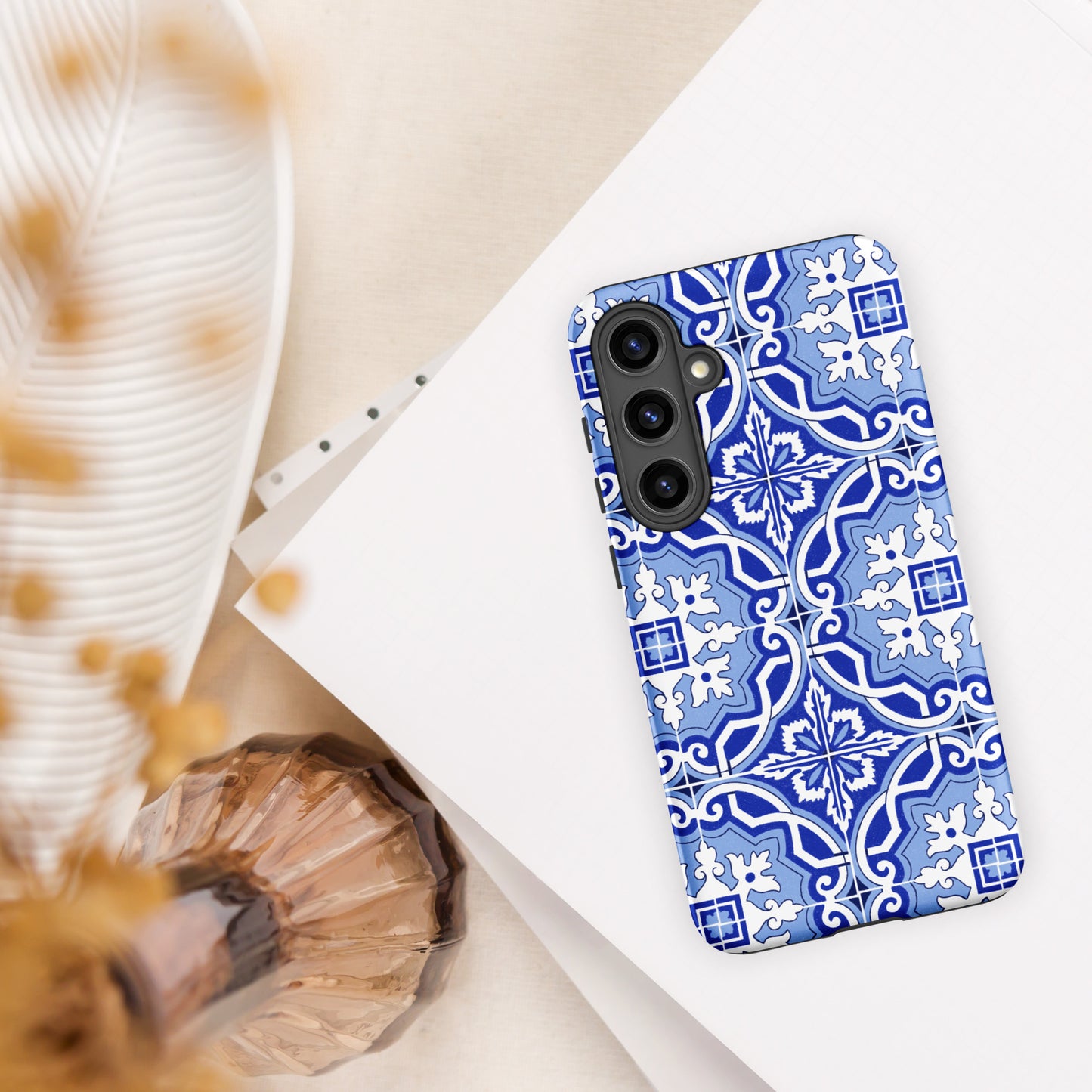 Coque Samsung rigide double protection « Azulejos de Porto »
