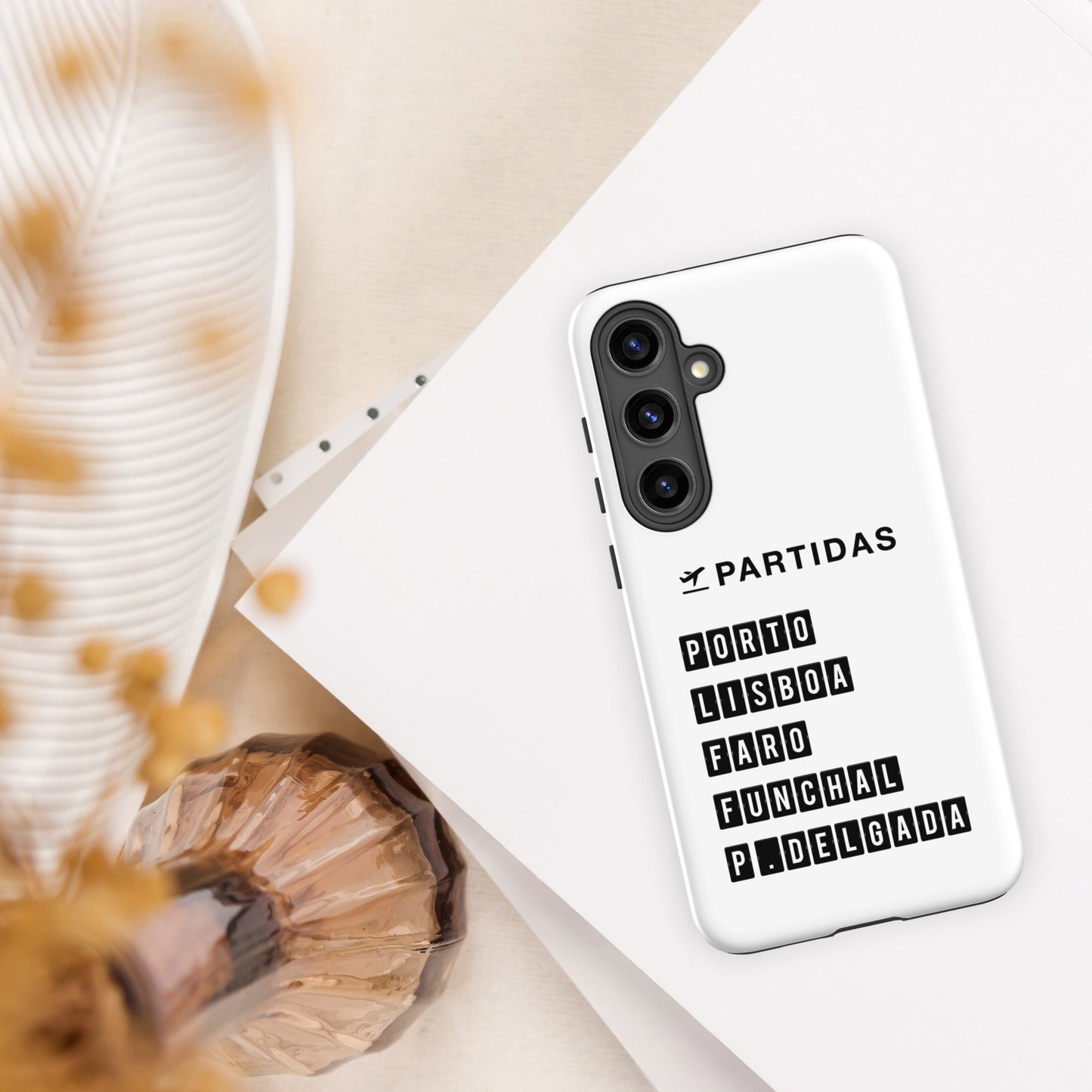 Coque Samsung rigide double protection « Destination Portugal »