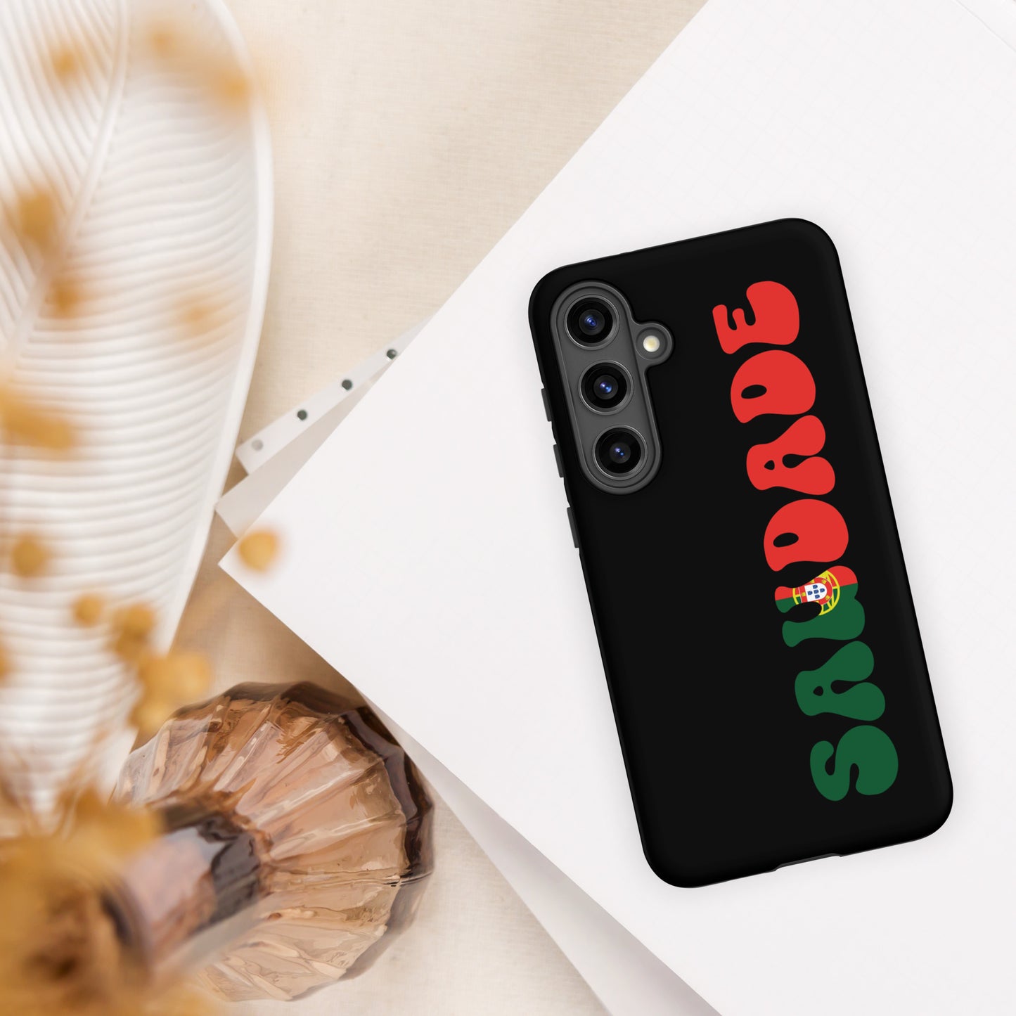 Coque Samsung rigide double protection « Saudade Portugal »