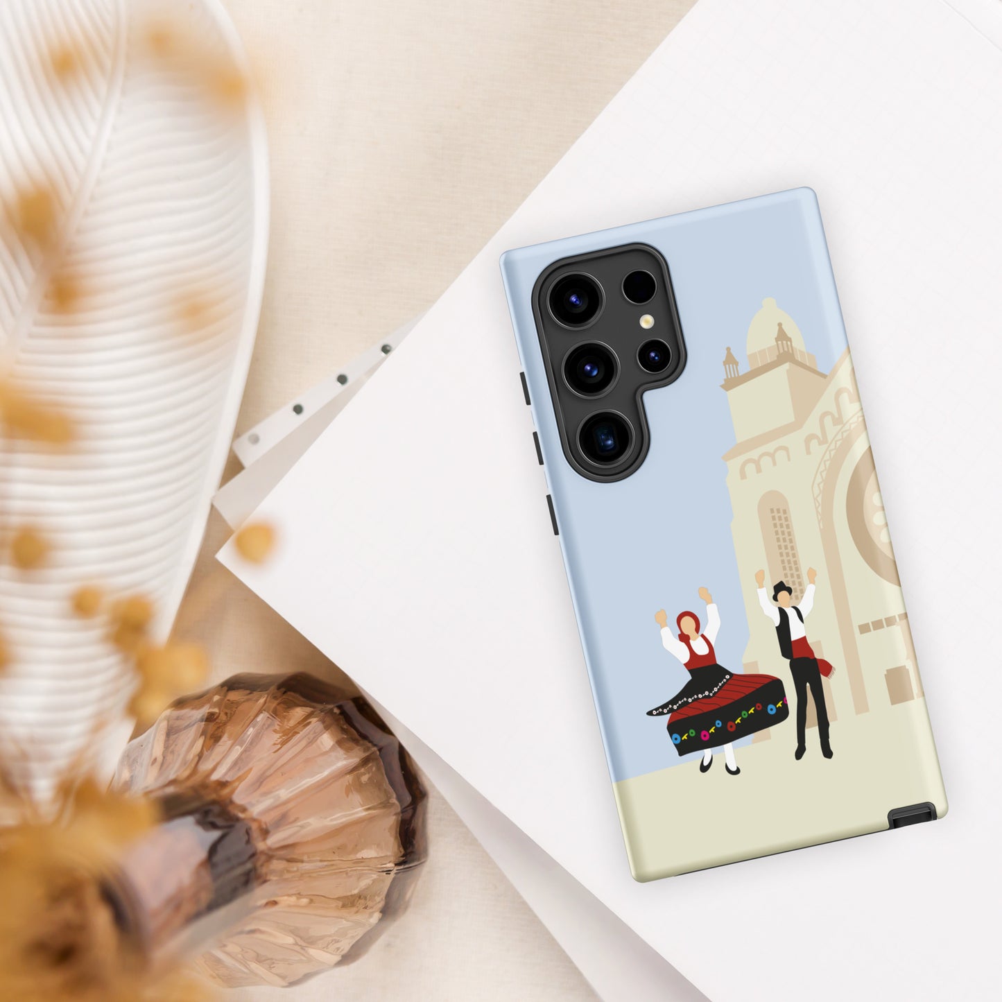 Coque Samsung rigide double protection "Minhotos"