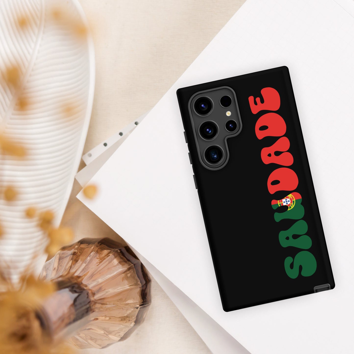 Coque Samsung rigide double protection « Saudade Portugal »