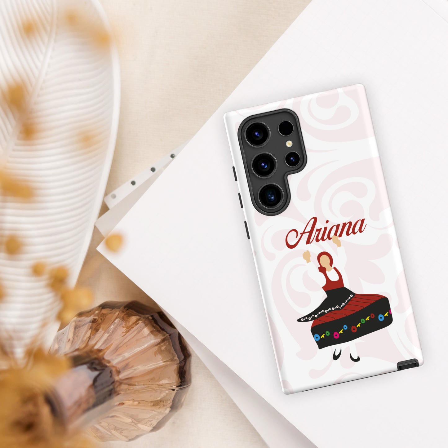 Coque Samsung rigide double protection « Minhota » personnalisable