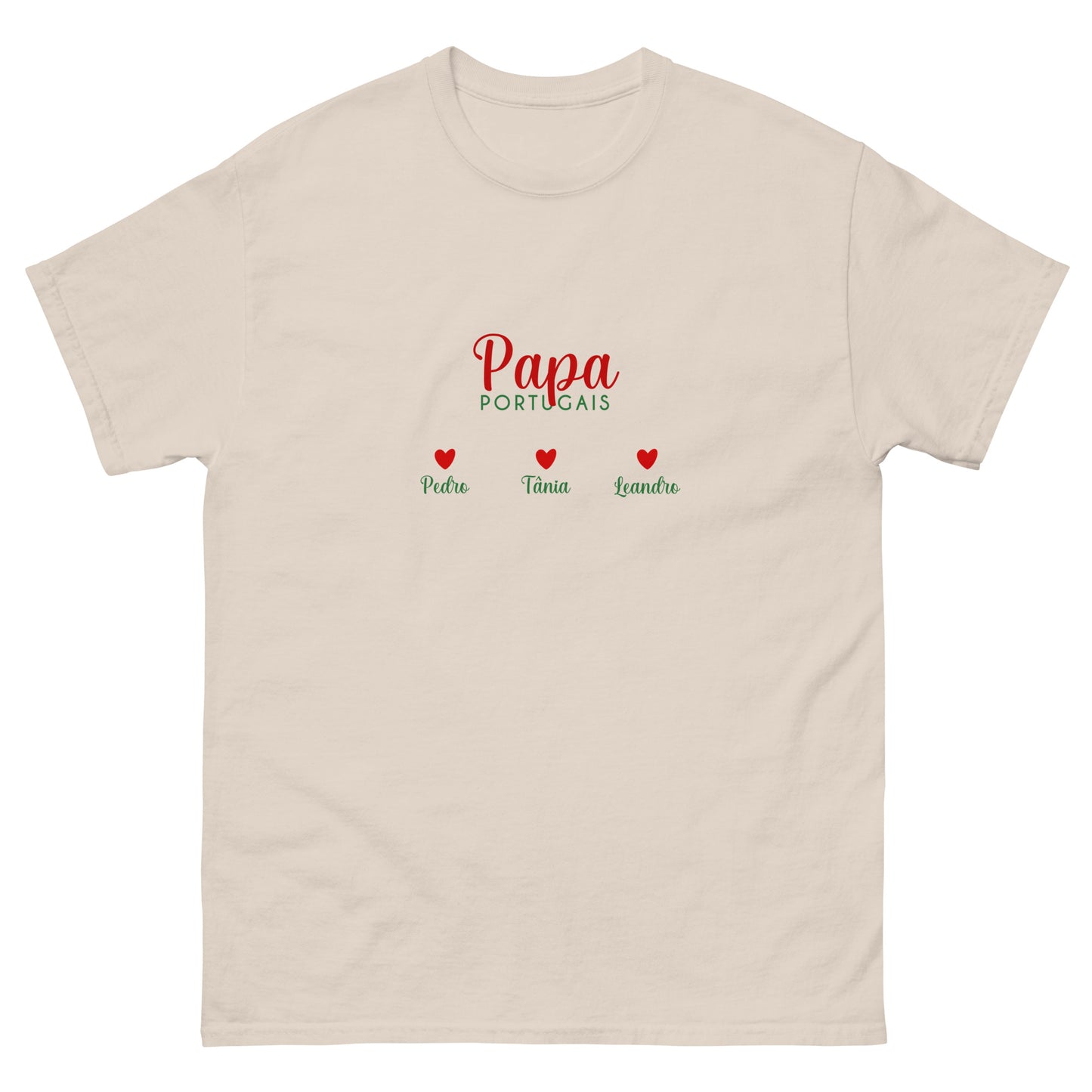 T-shirt “Pai Português” personalizável