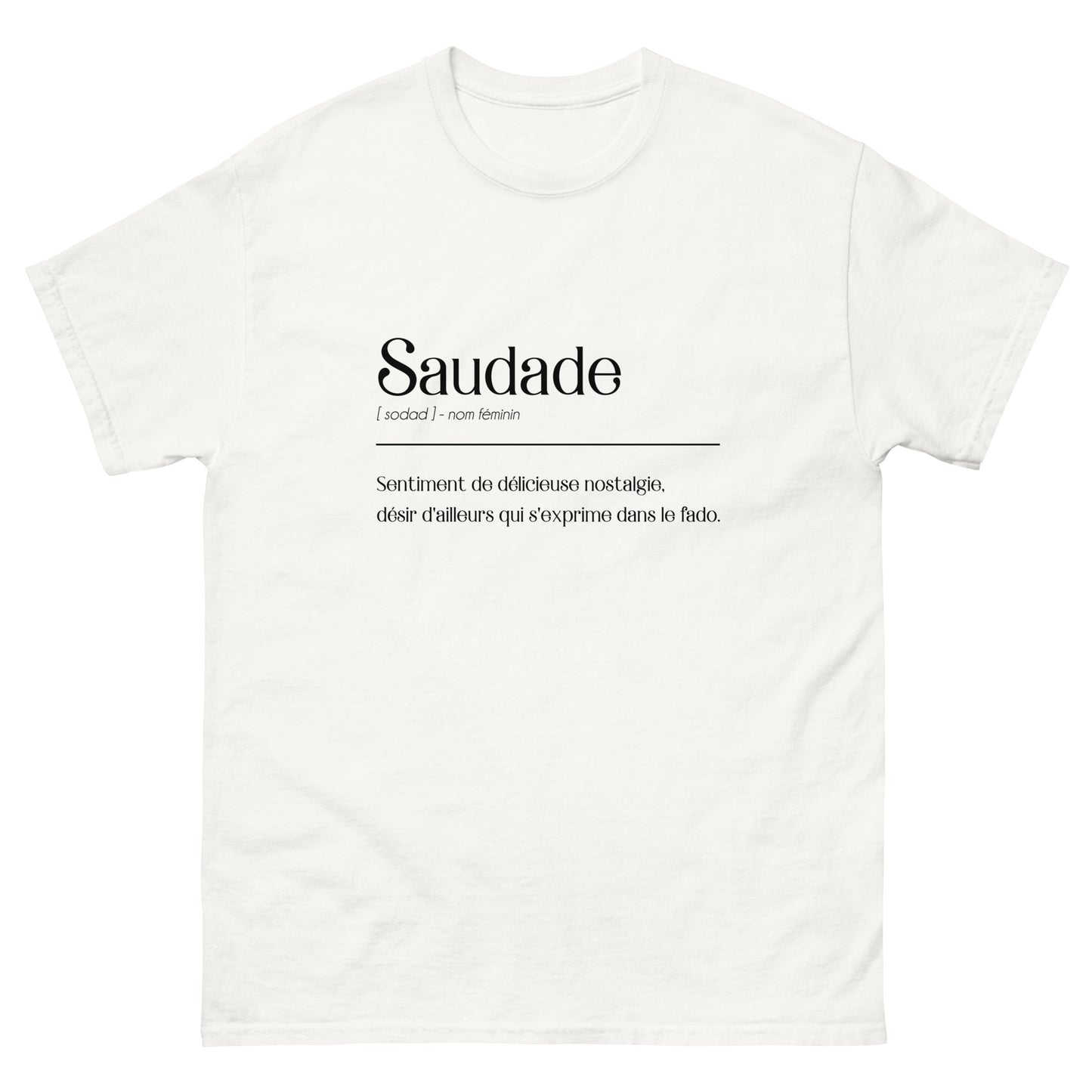 Camiseta “Saudade Definição”