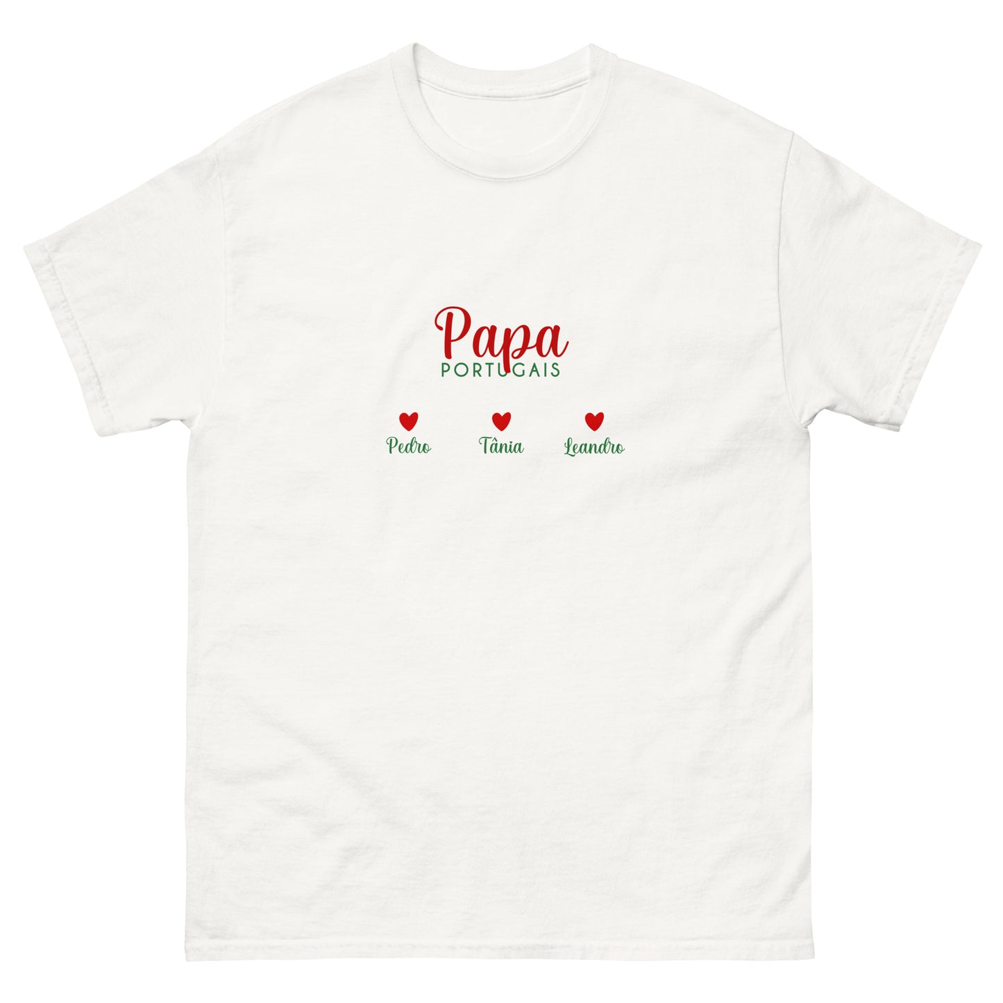 T-shirt “Pai Português” personalizável