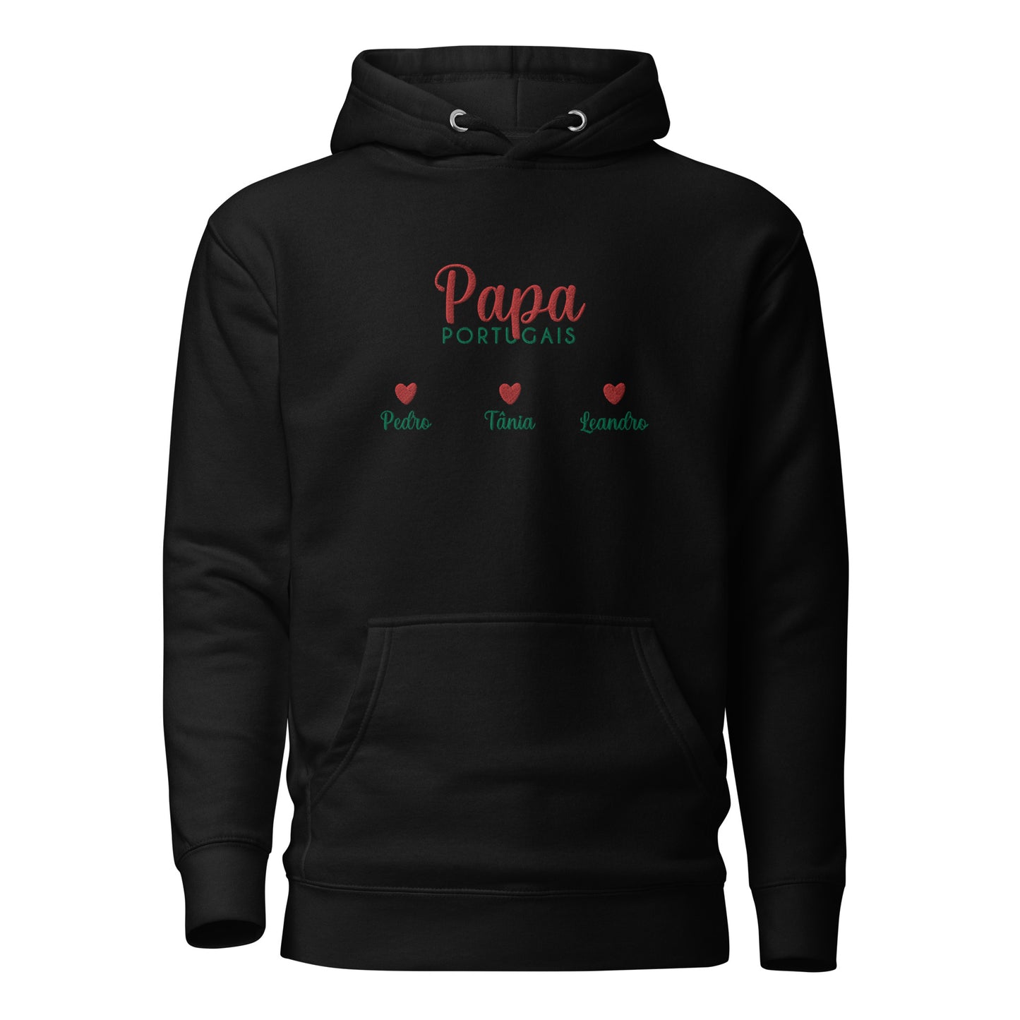 Capuz bordado “Portuguese Dad” personalizável