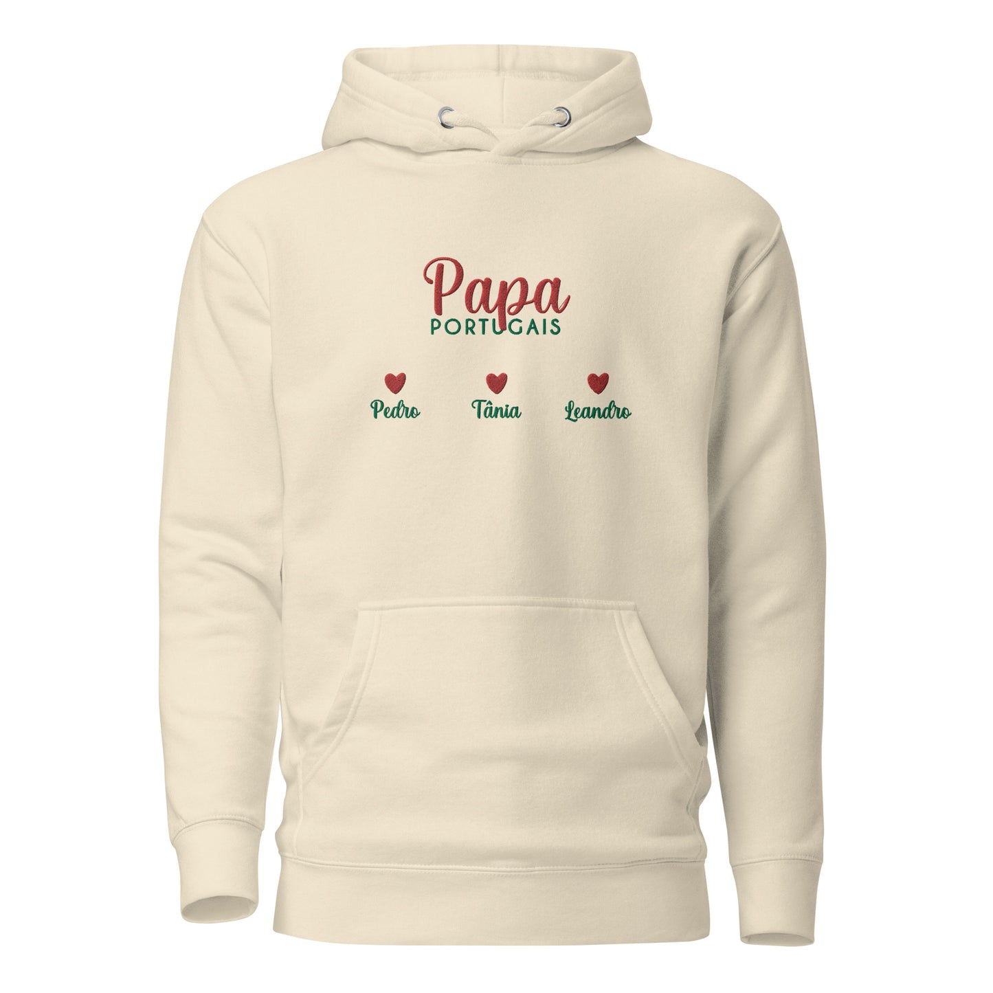 Capuz bordado “Portuguese Dad” personalizável
