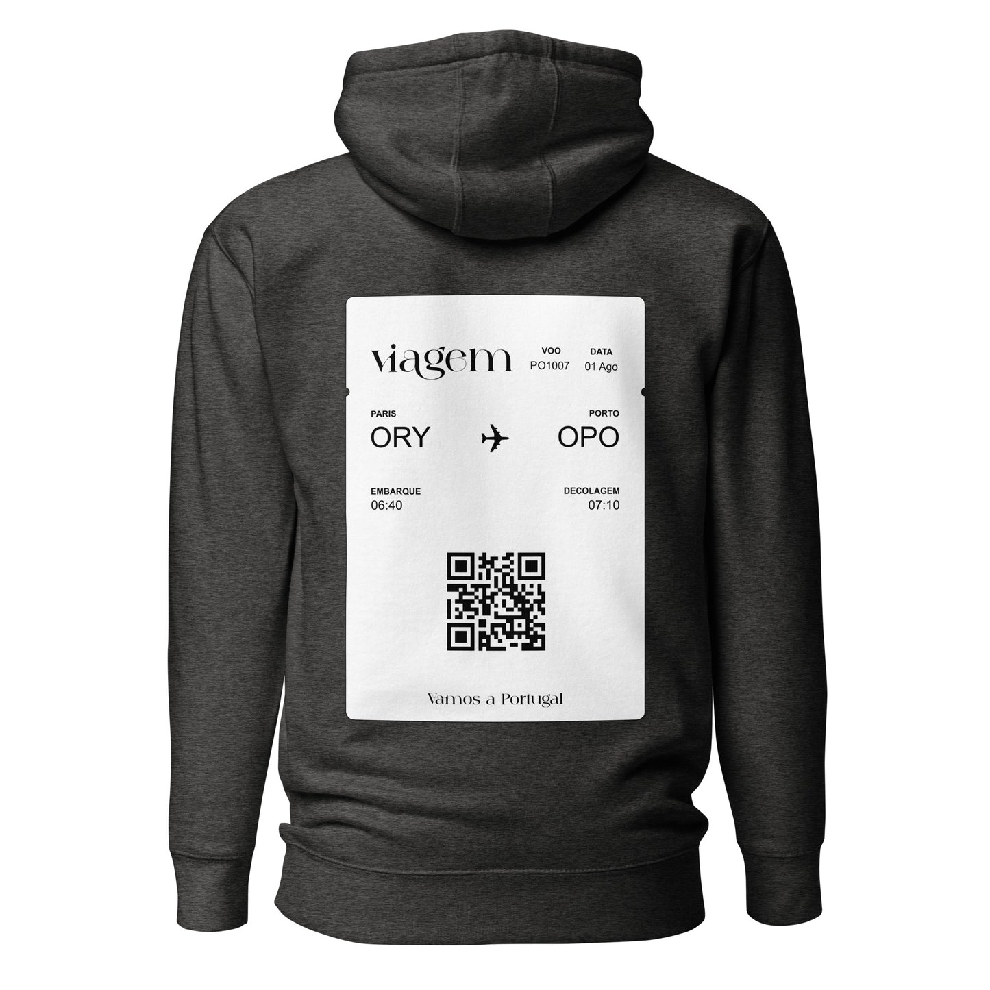 Sweat à capuche « Paris - Porto » personnalisable