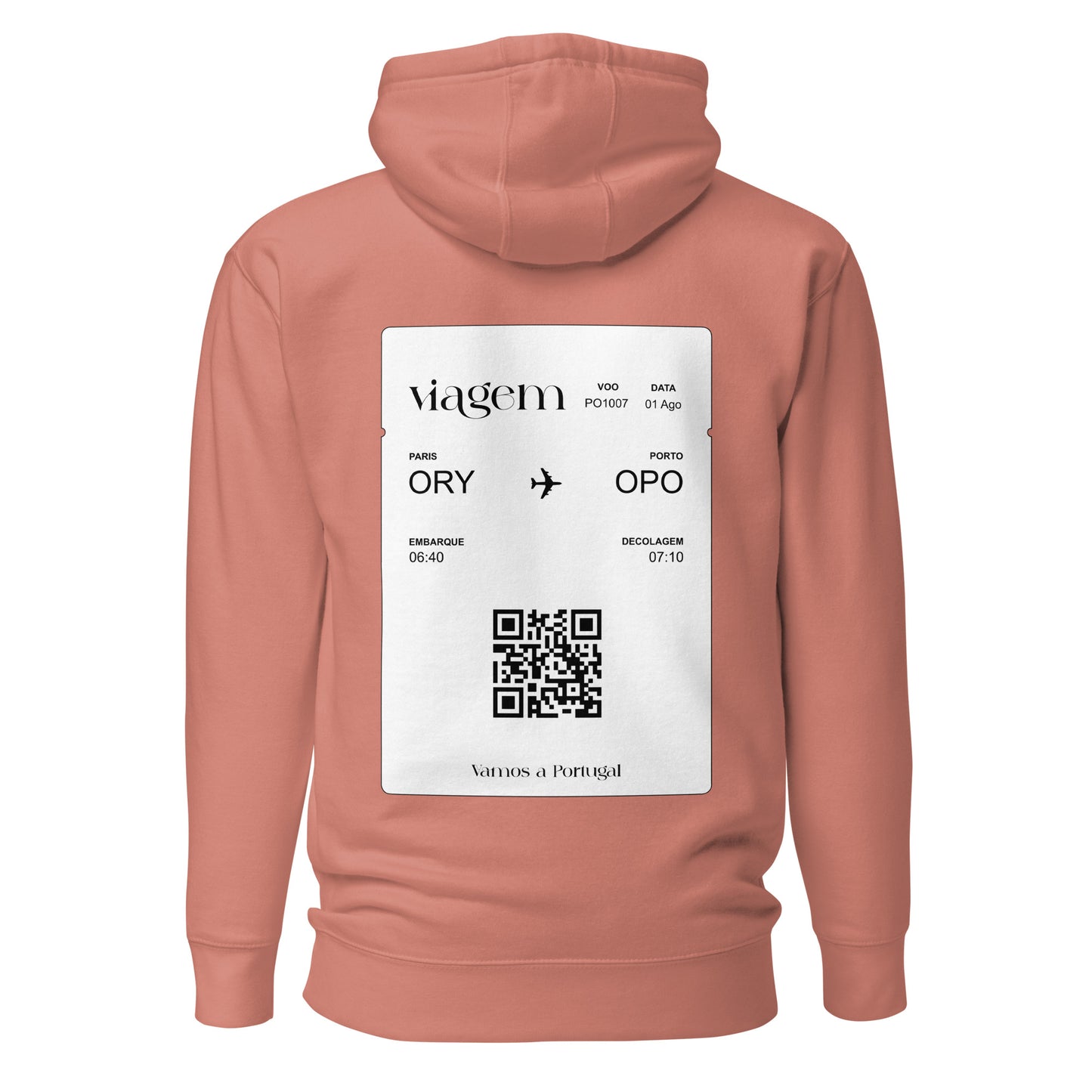 Sweat à capuche « Paris - Porto » personnalisable