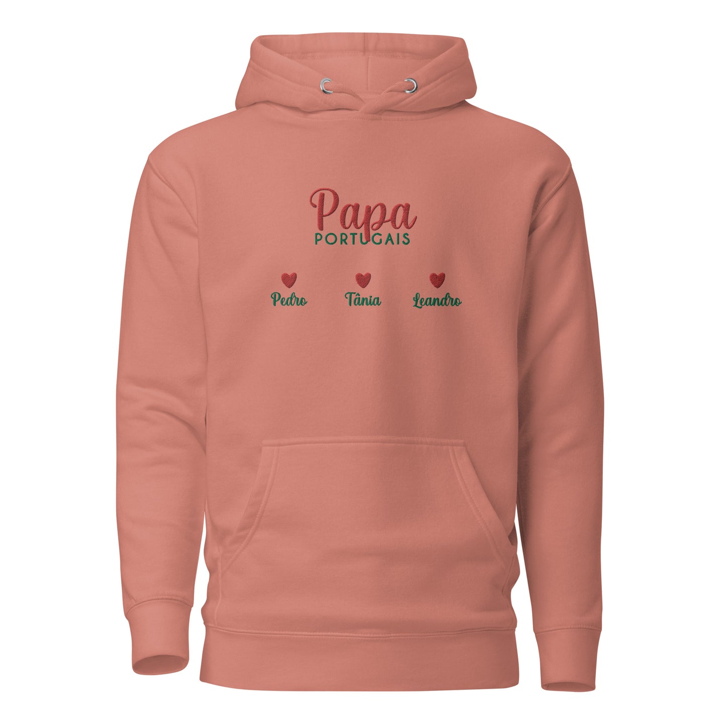 Capuz bordado “Portuguese Dad” personalizável