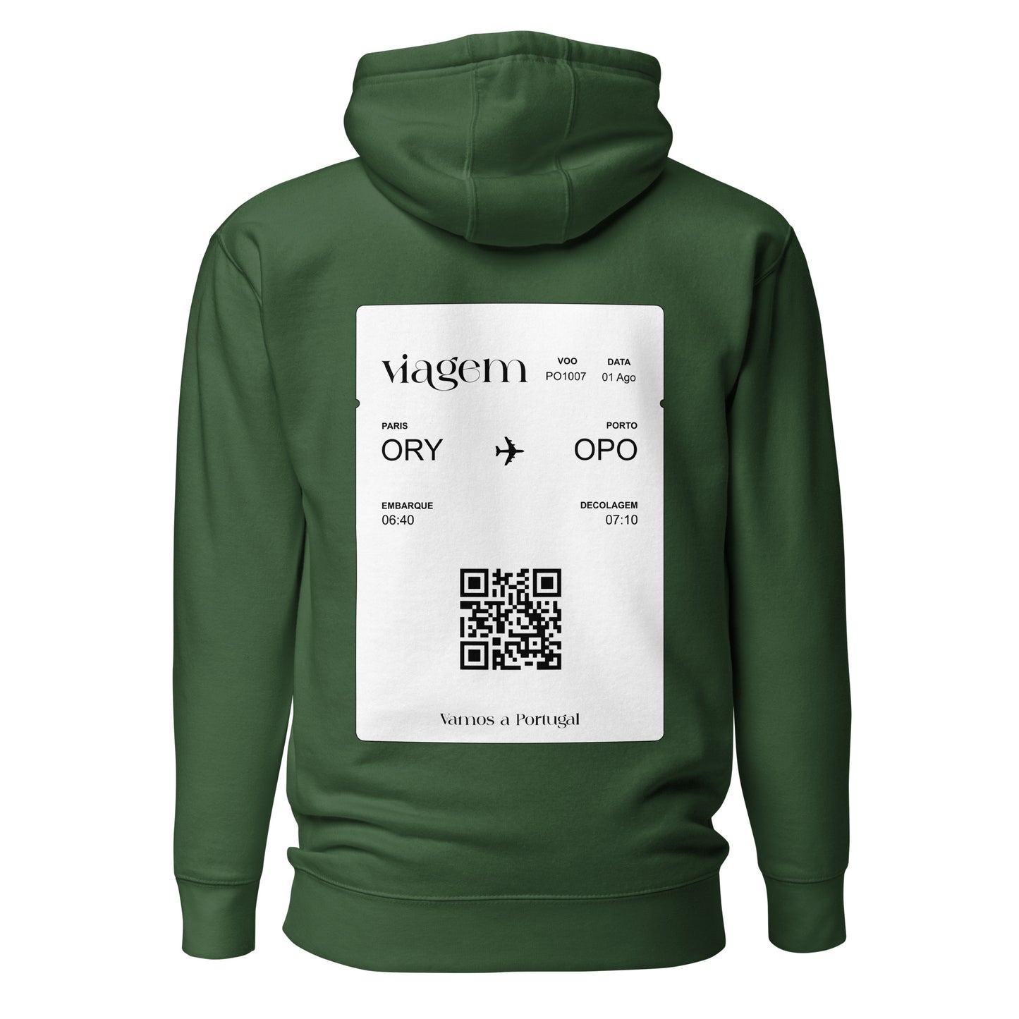 Sweat à capuche « Paris - Porto » personnalisable