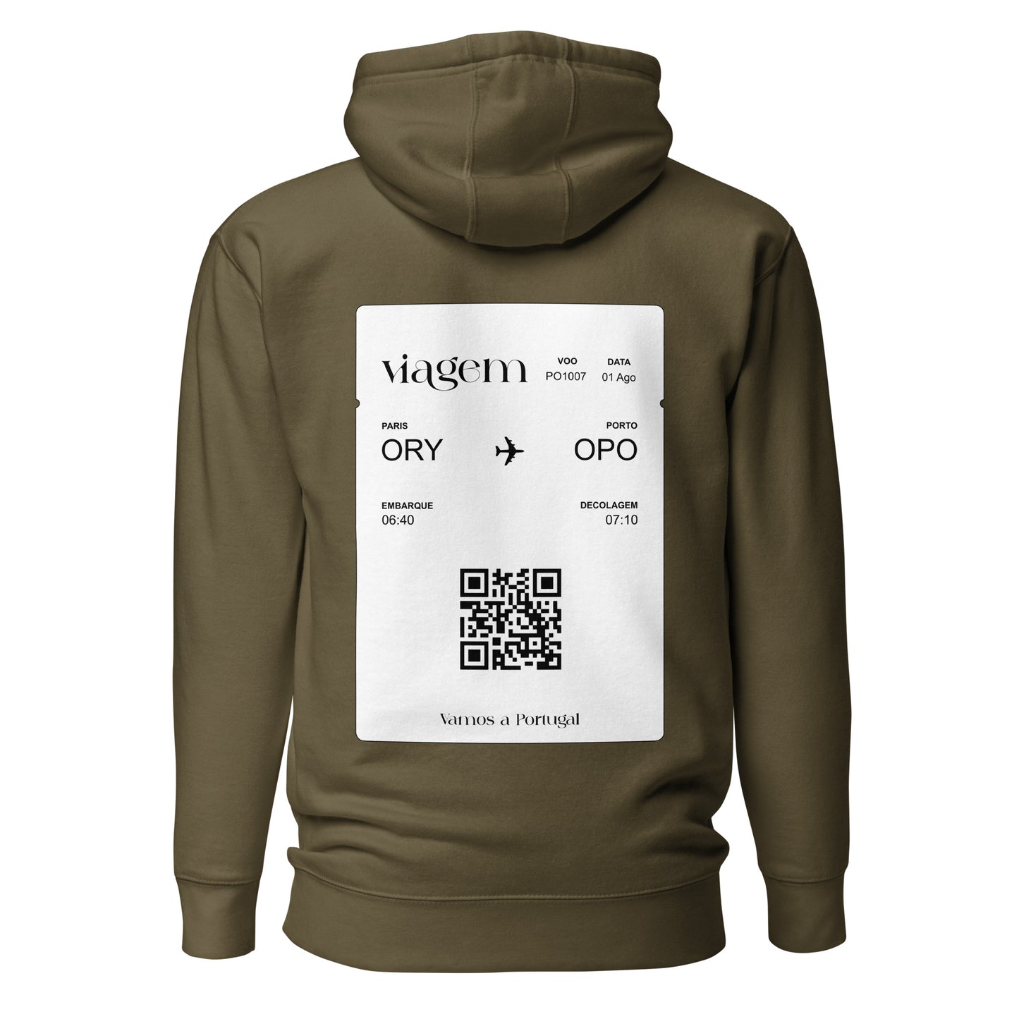 Sweat à capuche « Paris - Porto » personnalisable